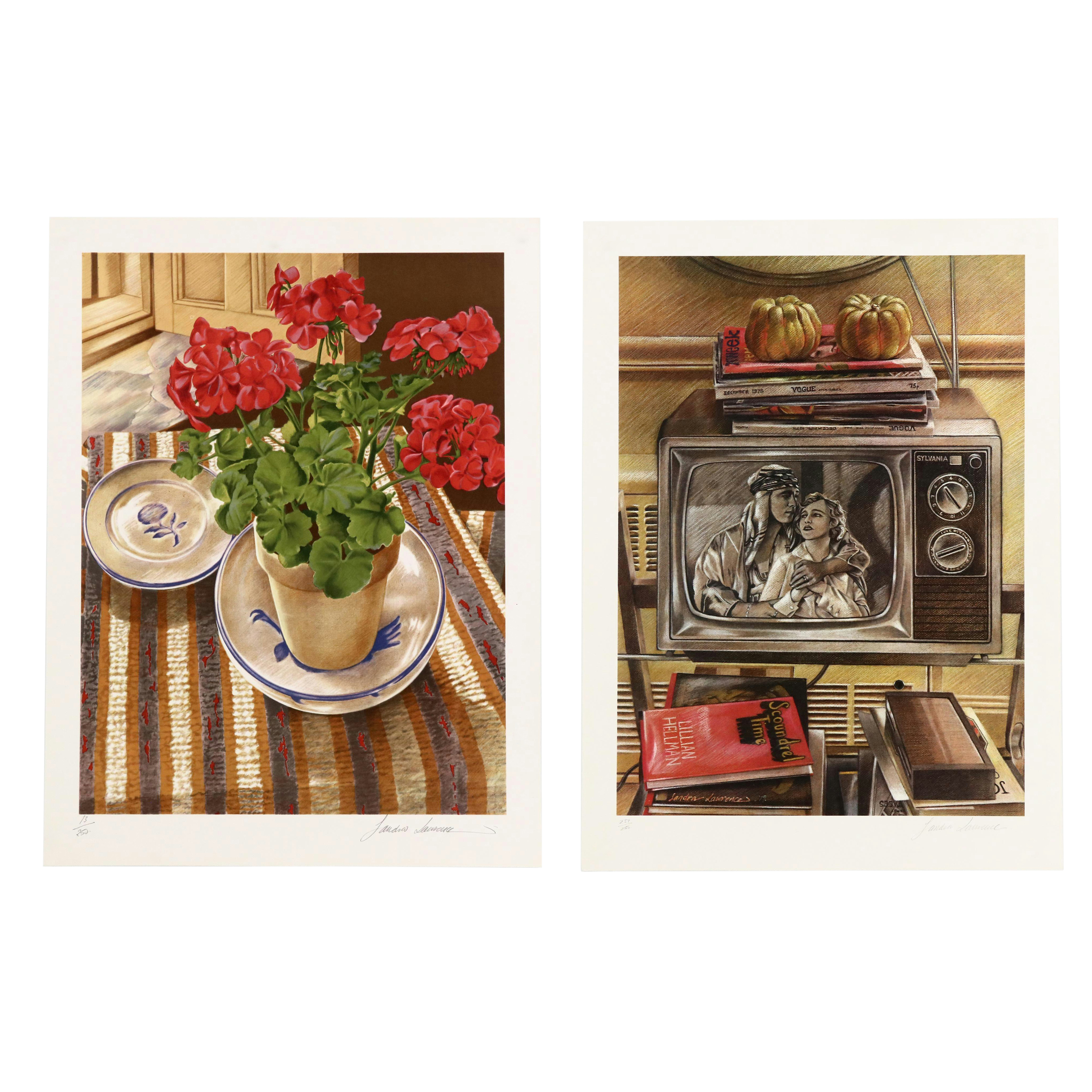 Sandra Lawrence Still Life Lithographs
