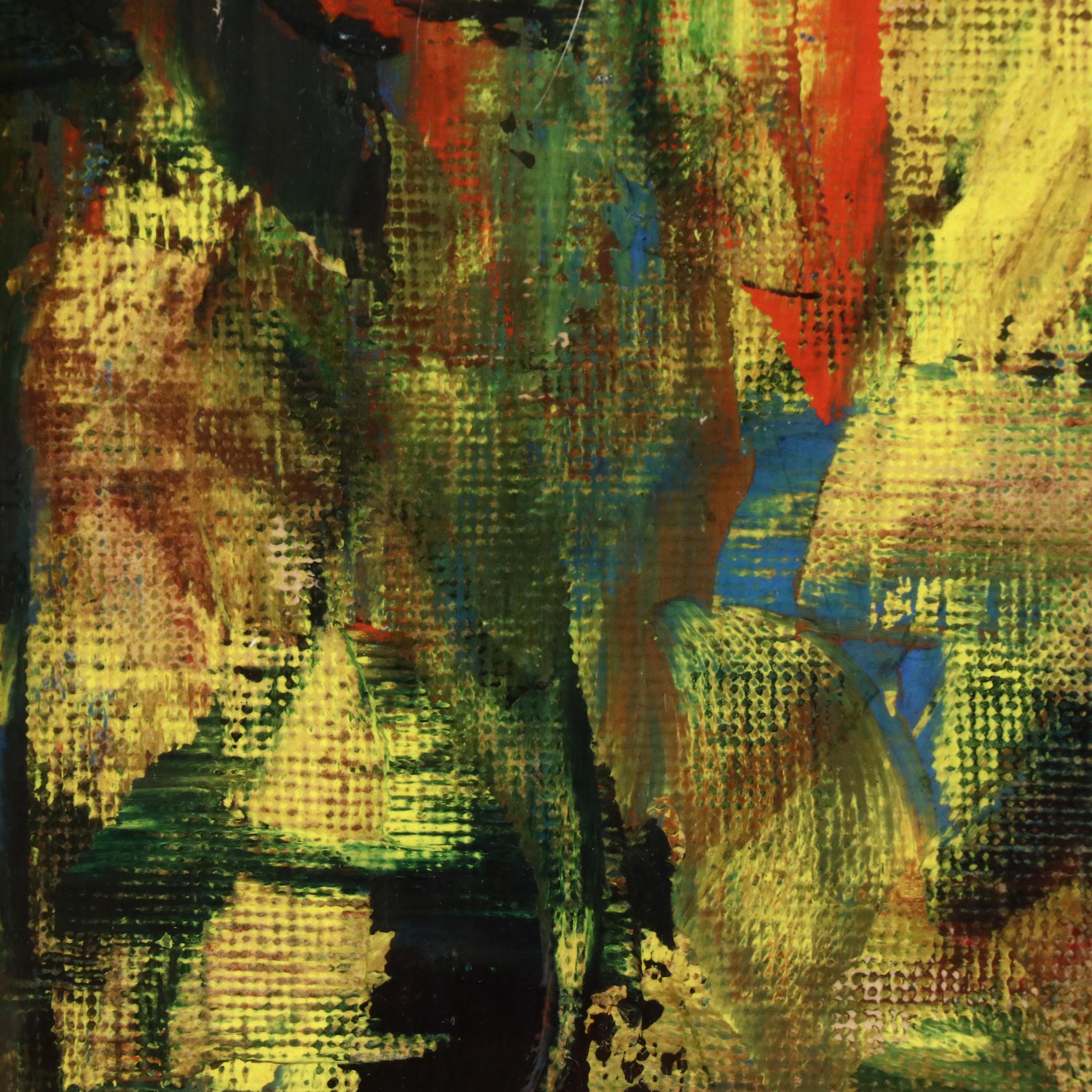 Abstract Expressionist Oil Painting, Mid–Late 20th Century