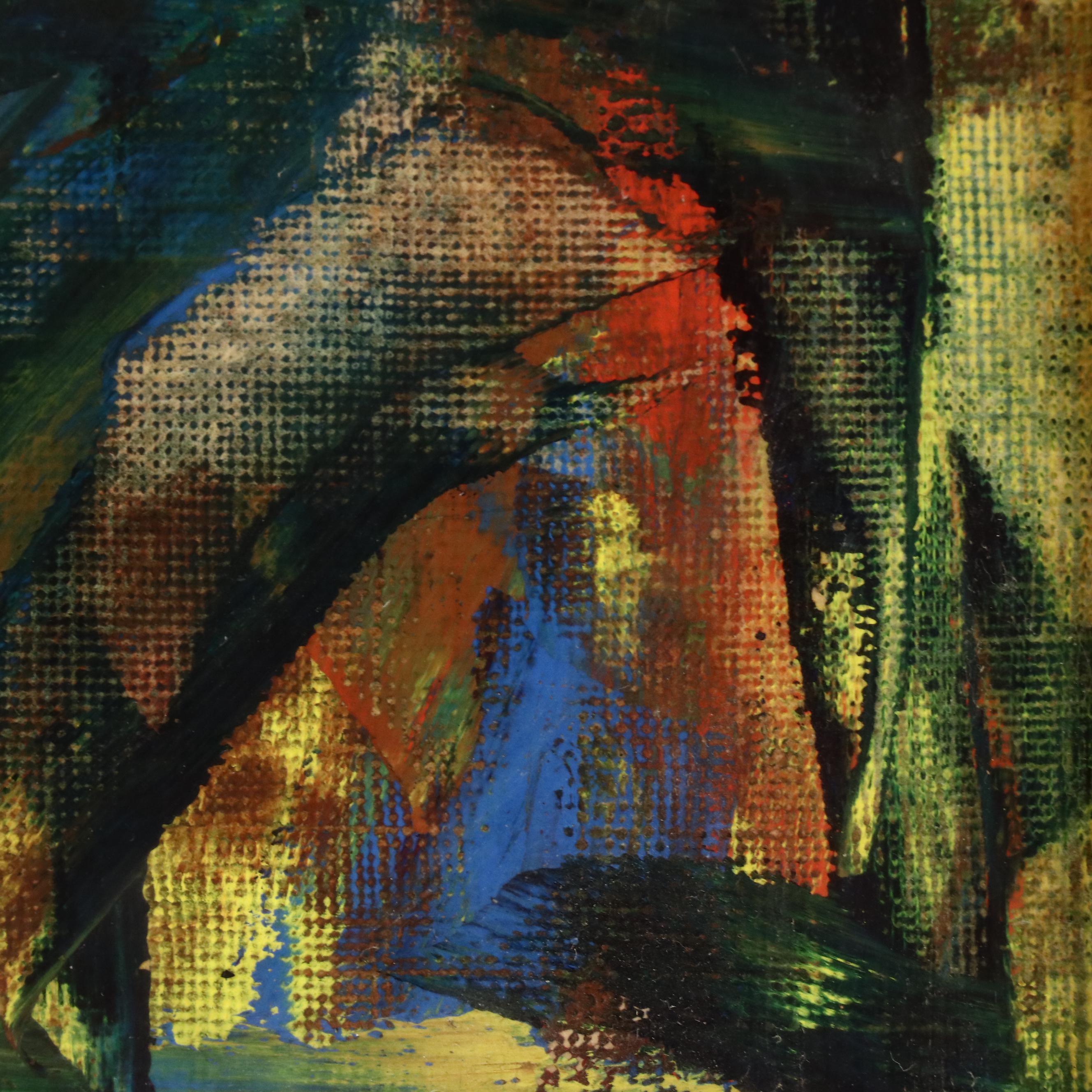 Abstract Expressionist Oil Painting, Mid–Late 20th Century