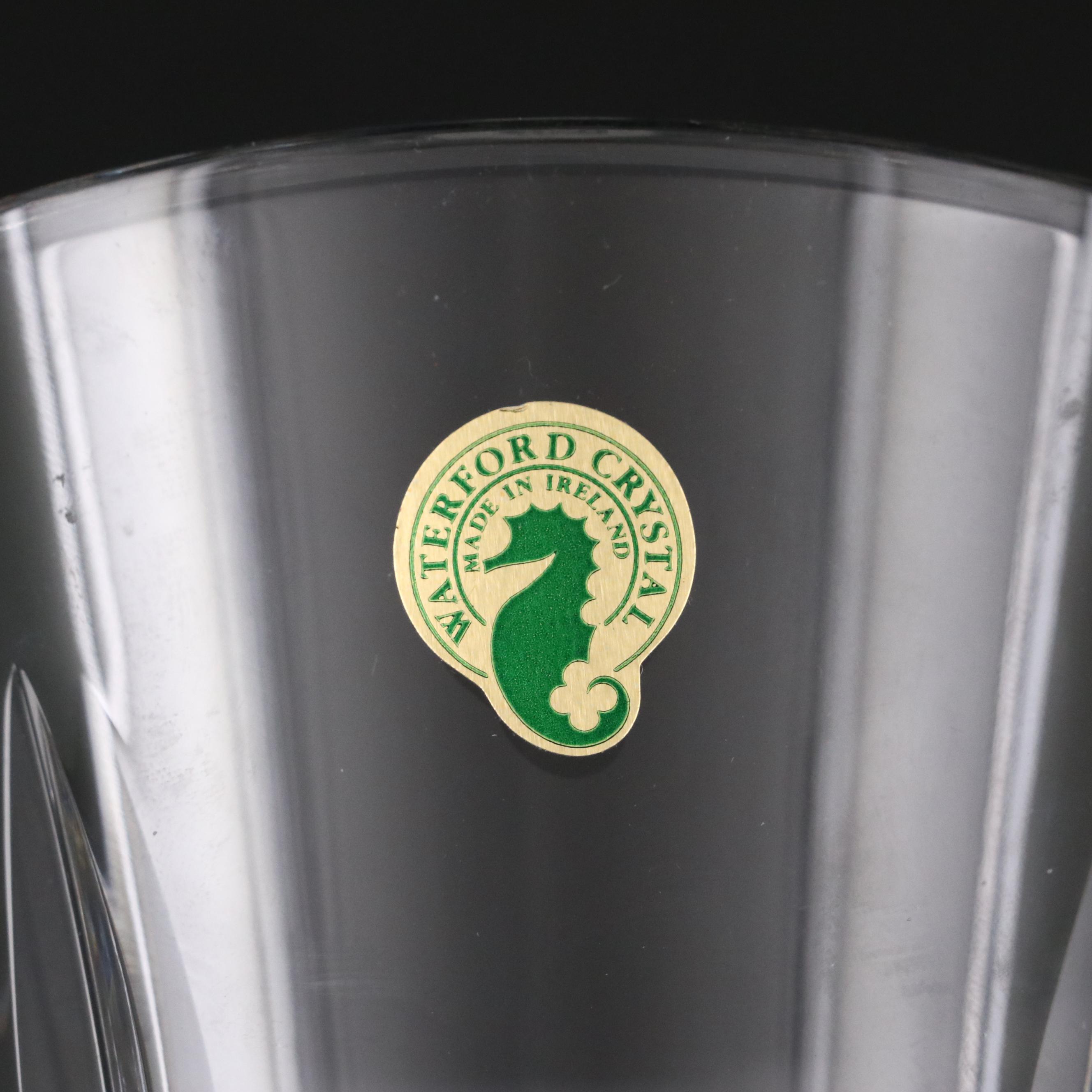 Waterford Crystal "Lismore" Vase with Marquis by Waterford "Brookside" Tankards