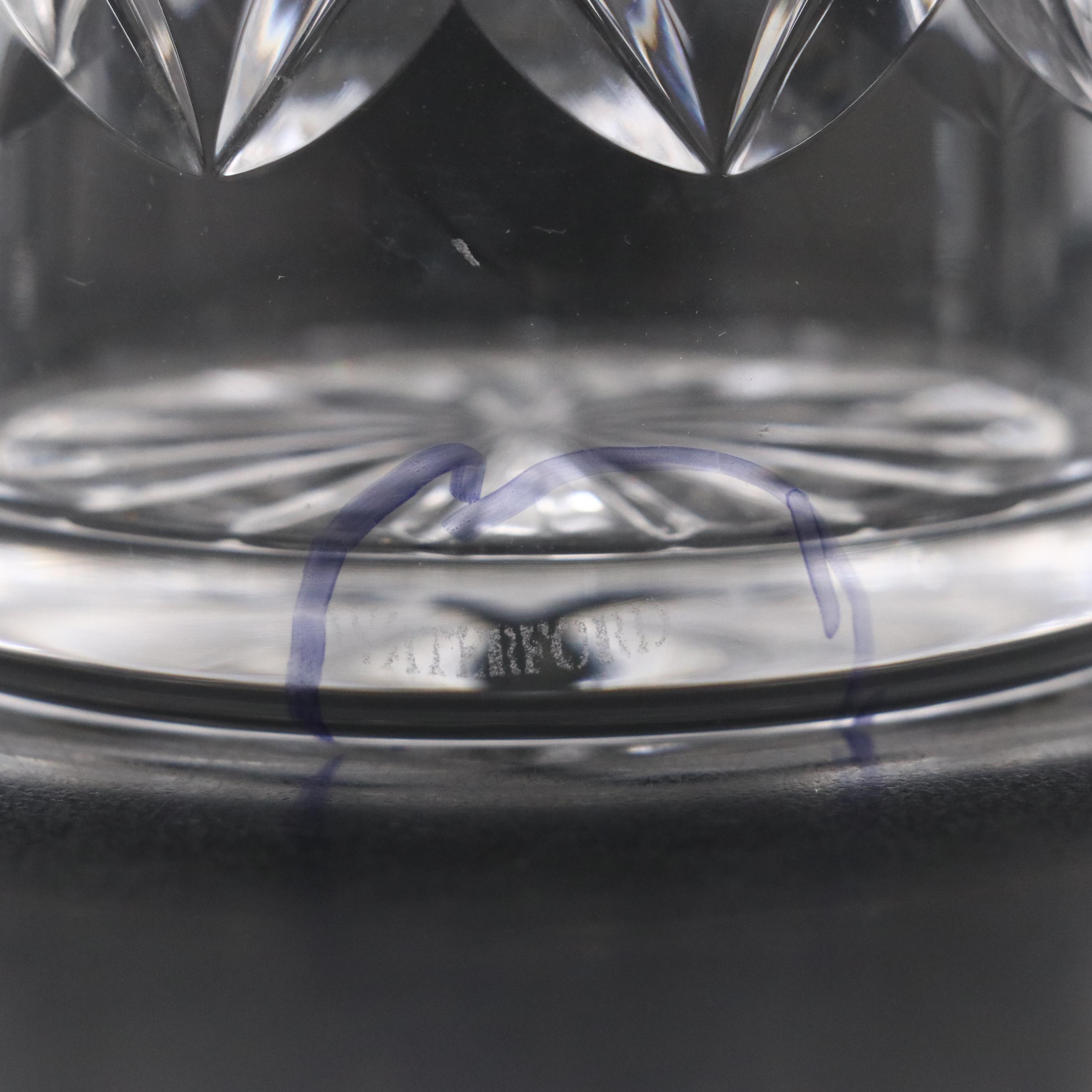 Waterford Crystal "Lismore" Vase with Marquis by Waterford "Brookside" Tankards