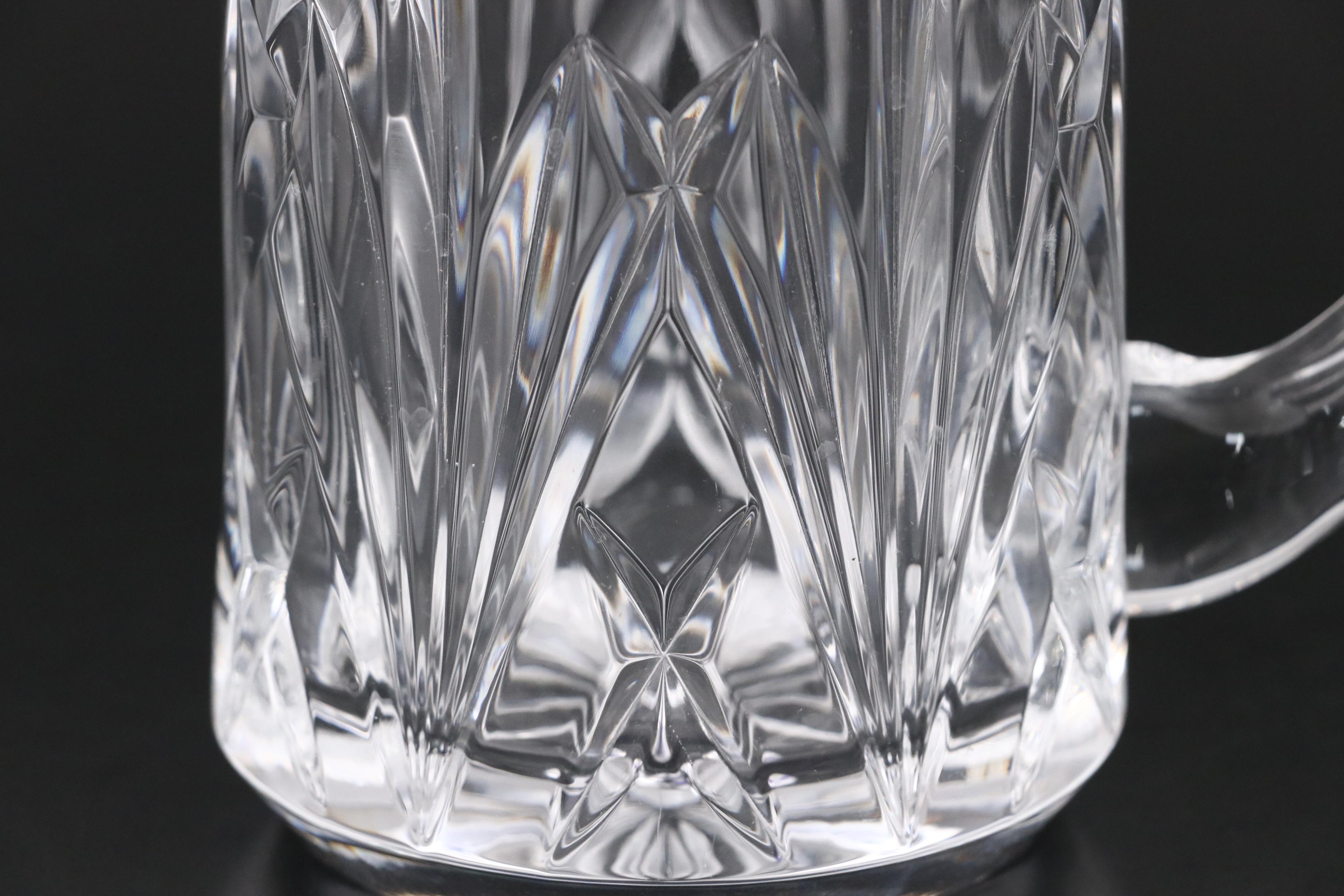 Waterford Crystal "Lismore" Vase with Marquis by Waterford "Brookside" Tankards
