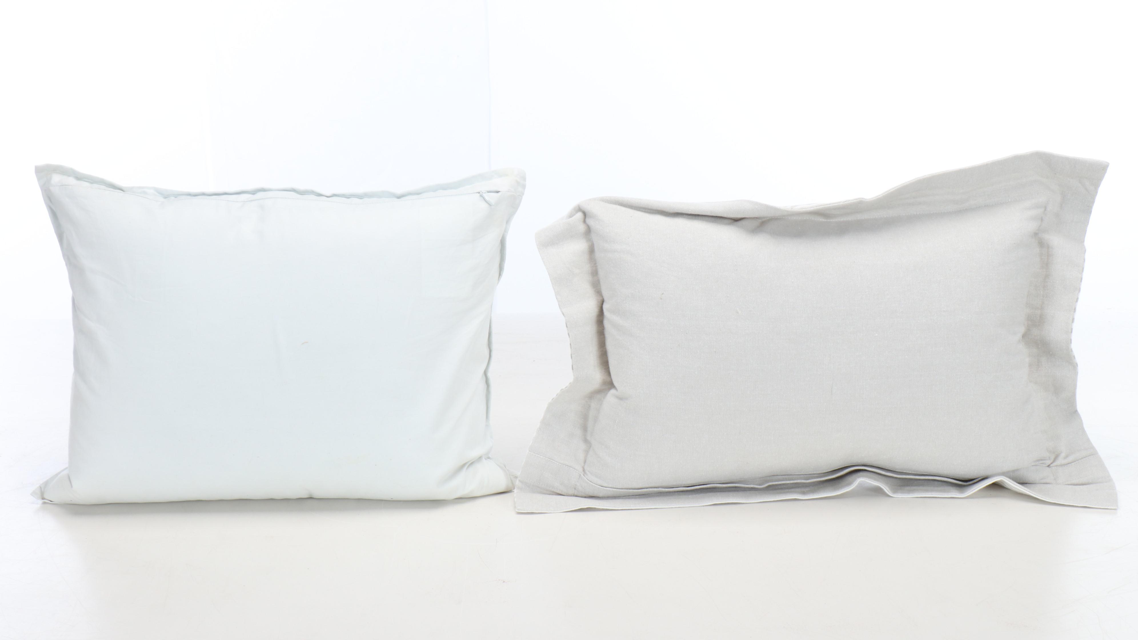 Pottery Barn Linen Seat Covers, Embroidered Rug, and Other Décor