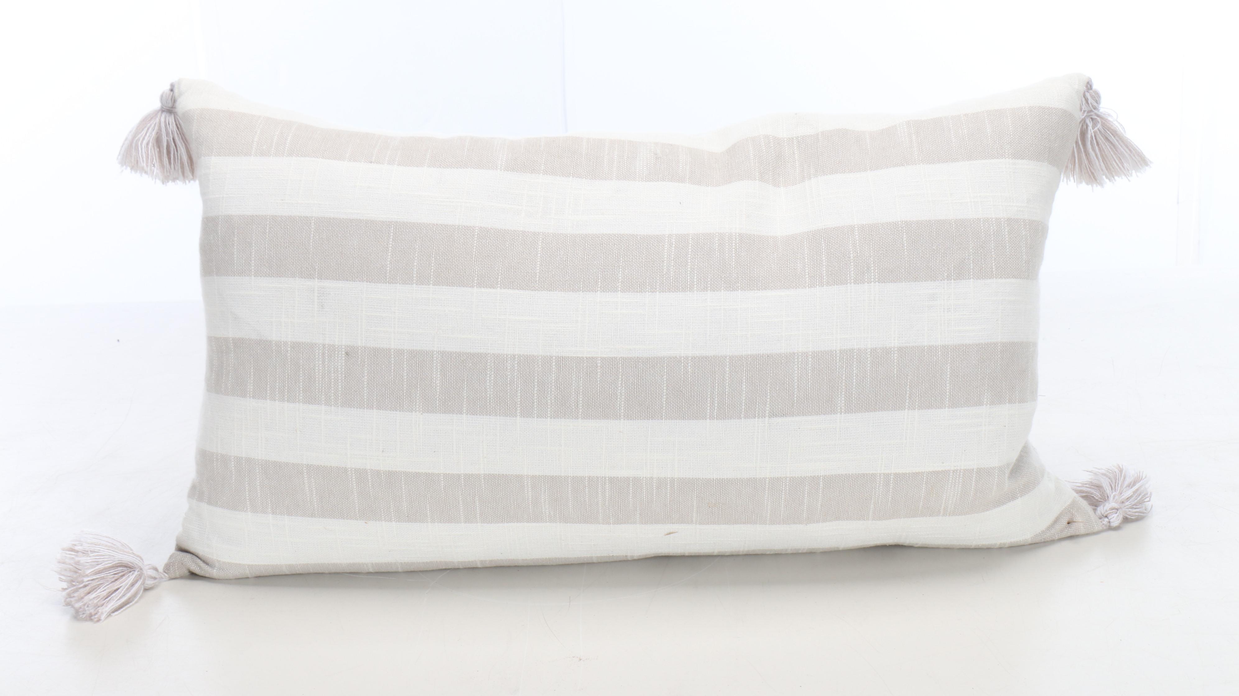 Pottery Barn Linen Seat Covers, Embroidered Rug, and Other Décor