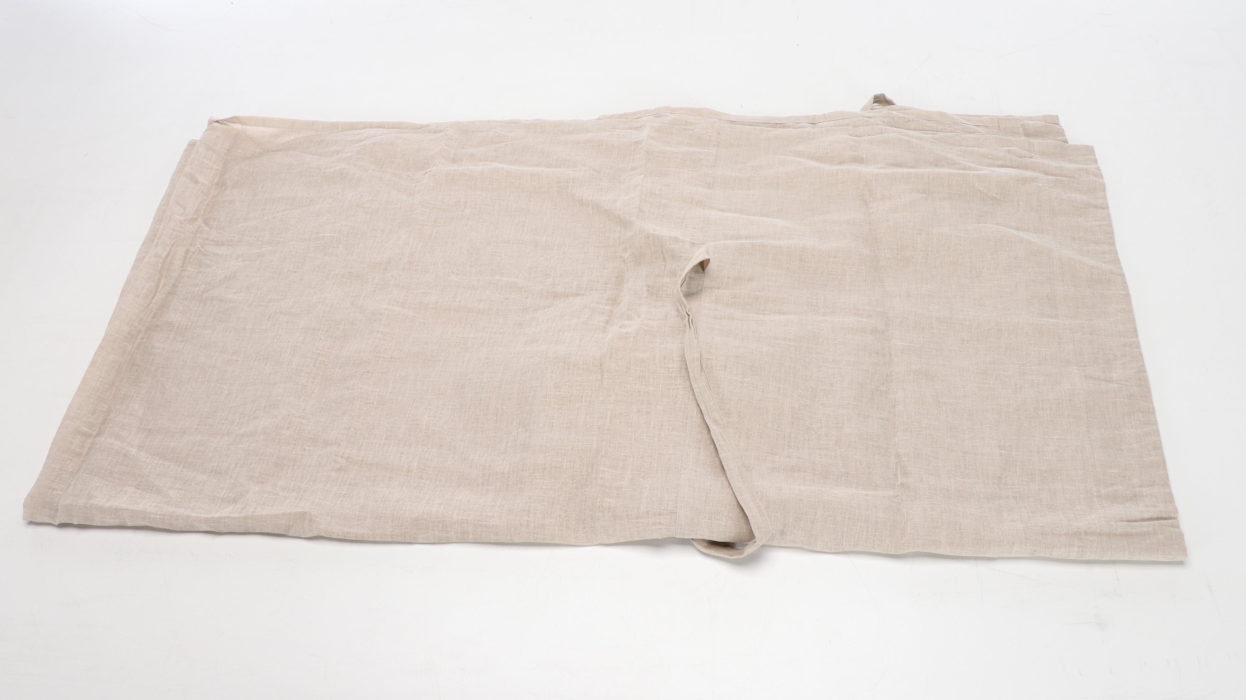 Pottery Barn Linen Seat Covers, Embroidered Rug, and Other Décor