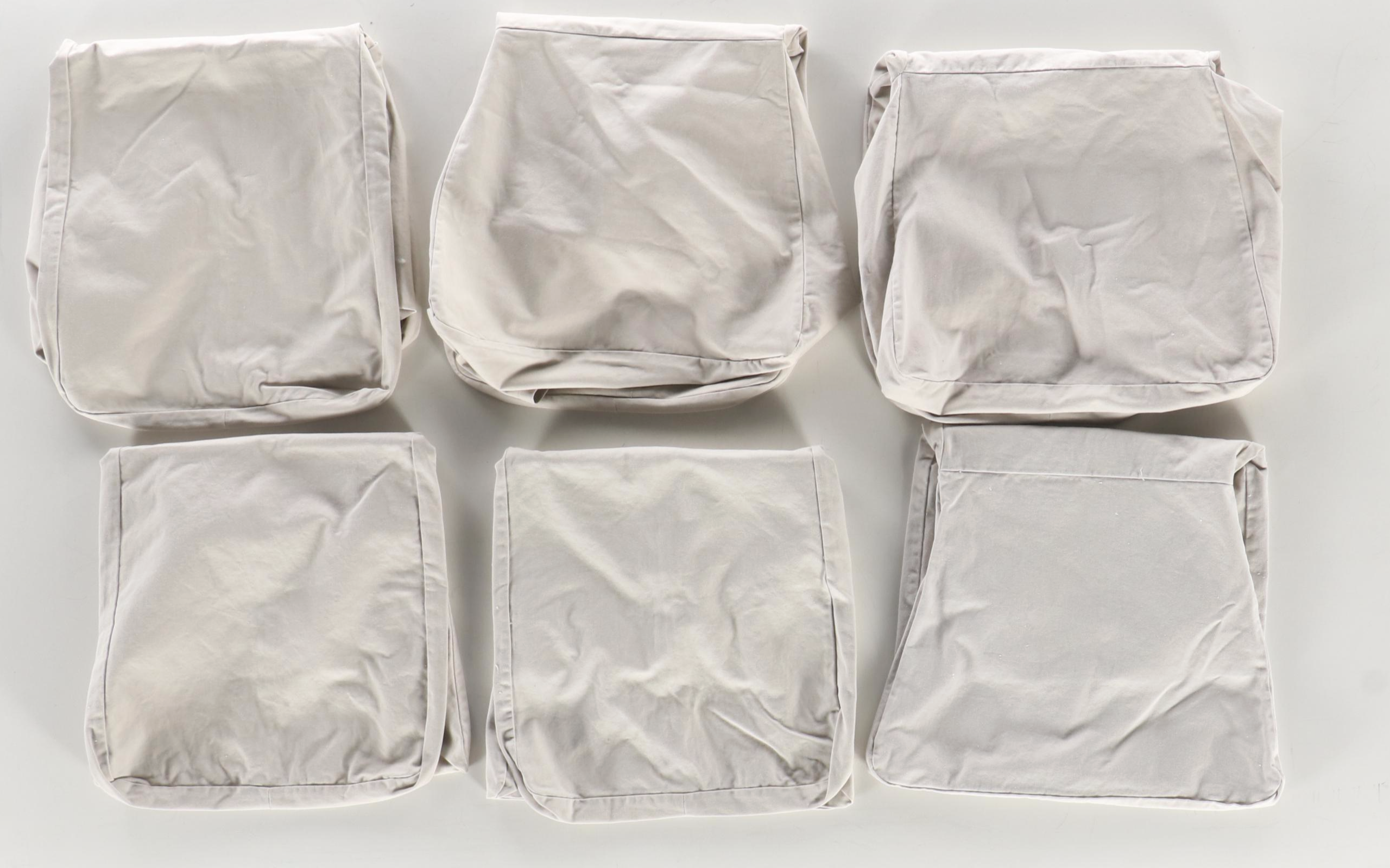 Pottery Barn Linen Seat Covers, Embroidered Rug, and Other Décor