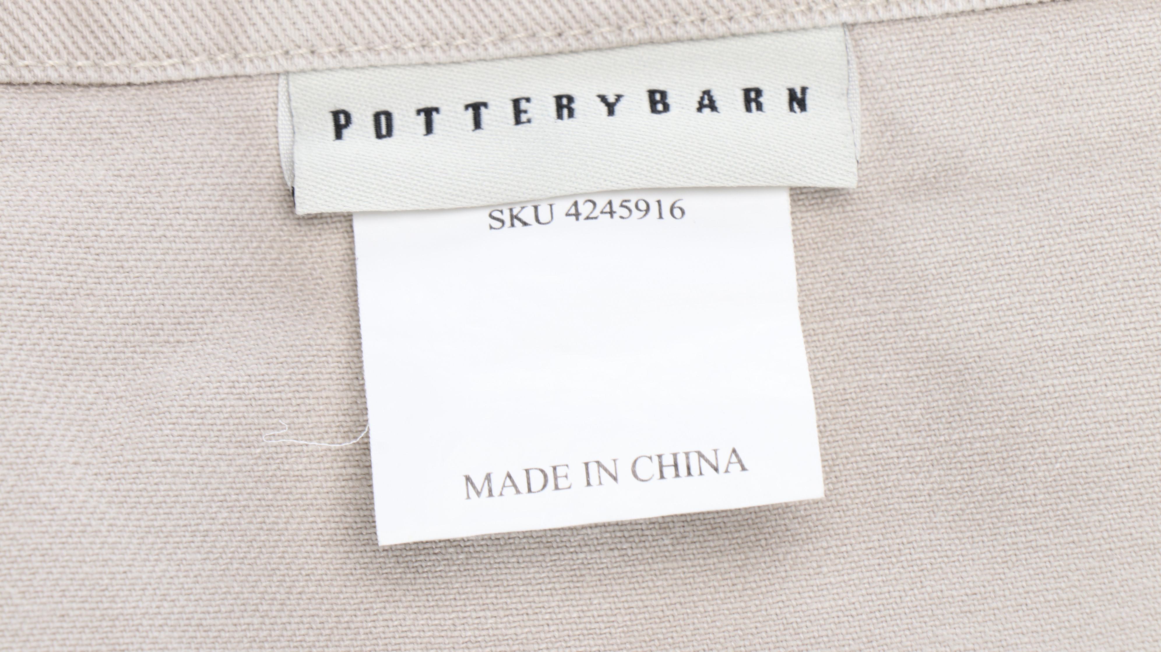 Pottery Barn Linen Seat Covers, Embroidered Rug, and Other Décor