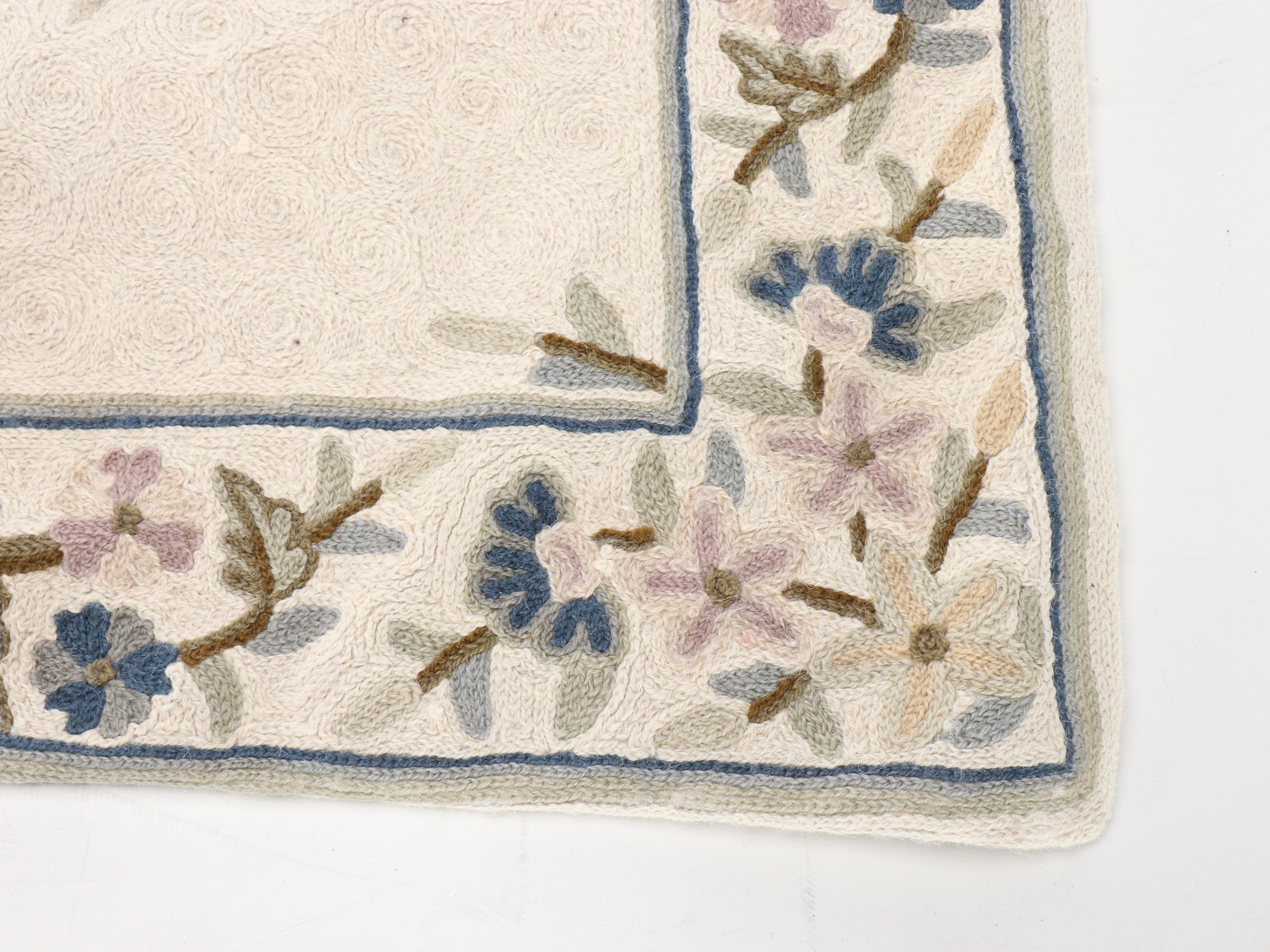 Pottery Barn Linen Seat Covers, Embroidered Rug, and Other Décor