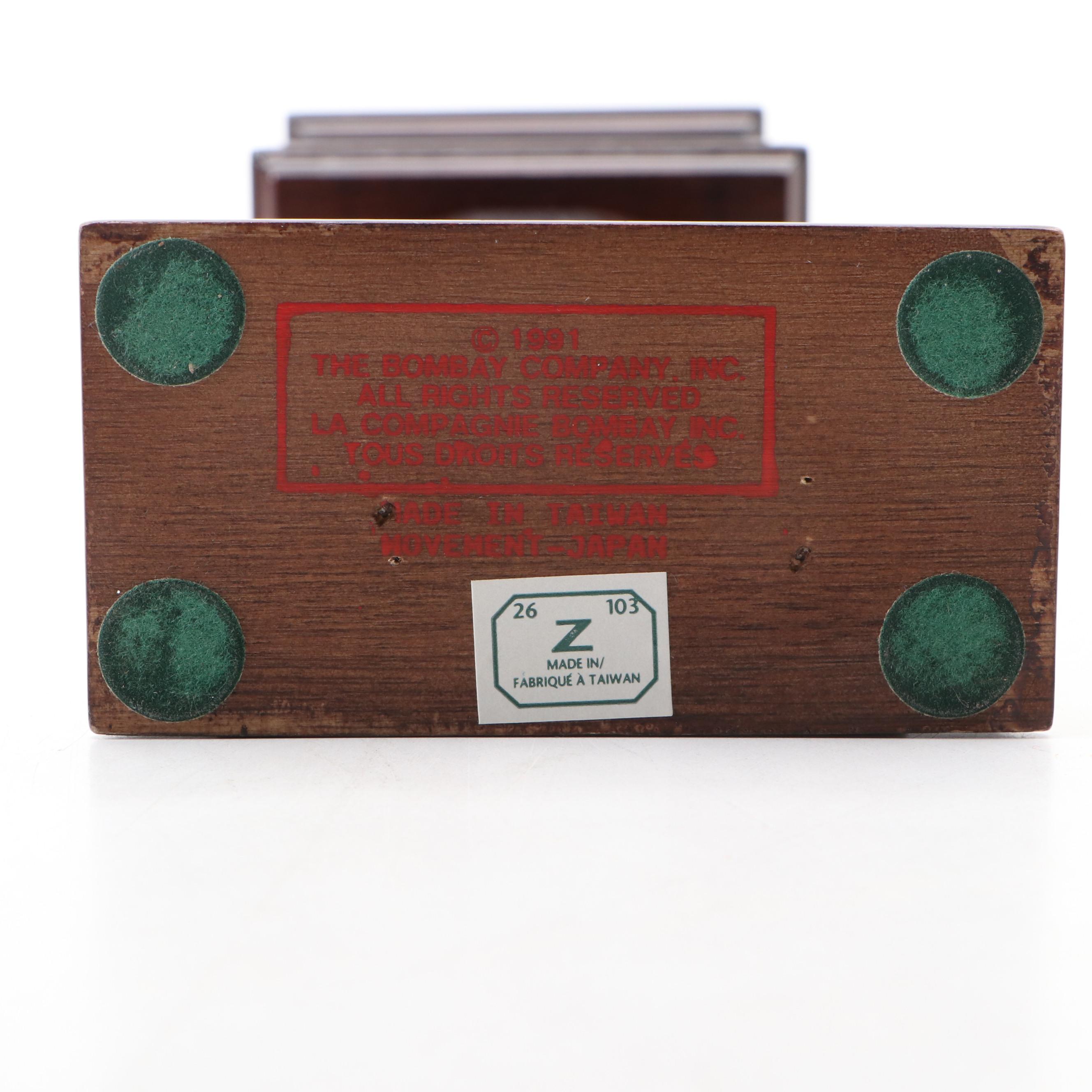 The Bombay Company Miniature Wood Grandfather Clock