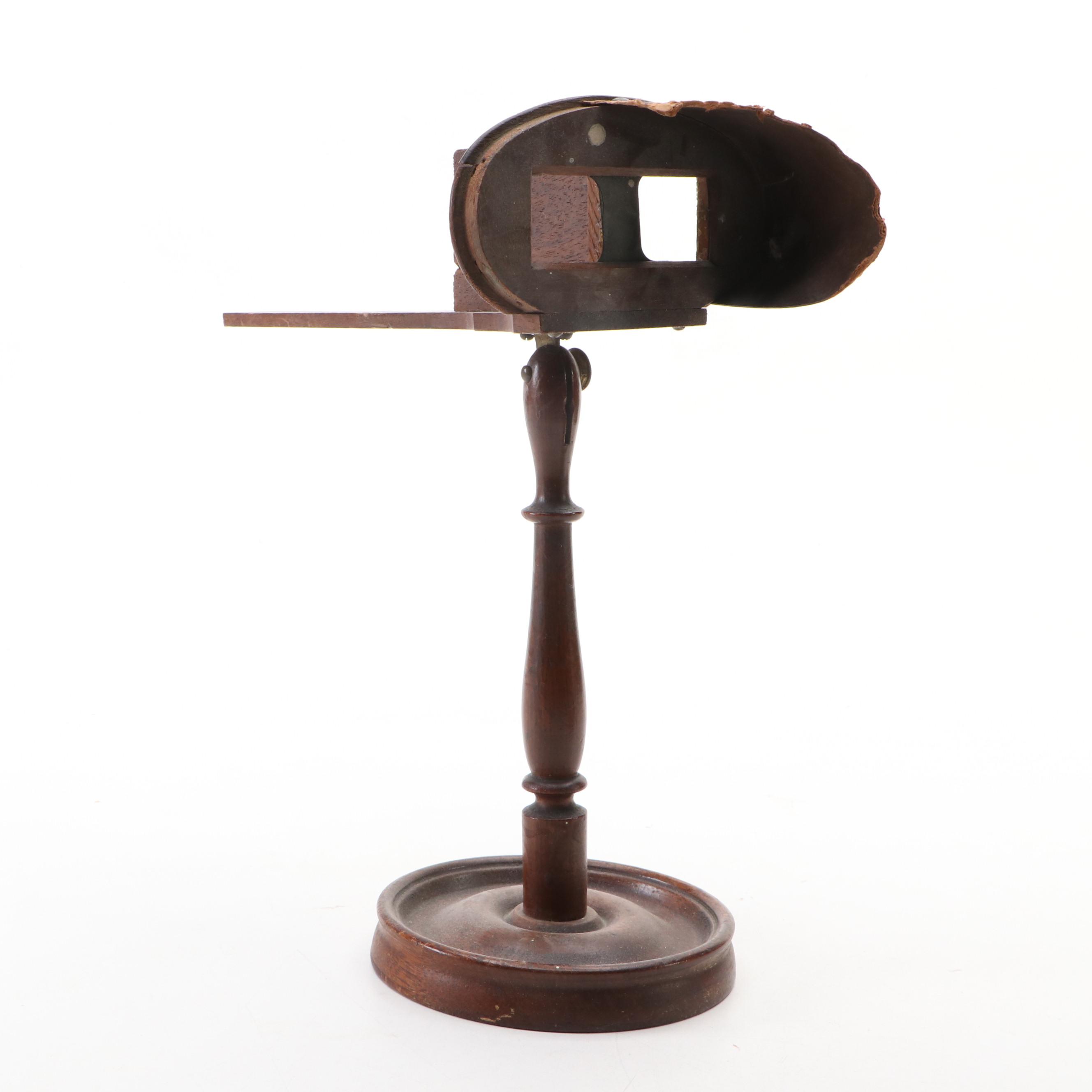 Wooden Stereoscope with View Cards, Late 19th/ Early 20th Century