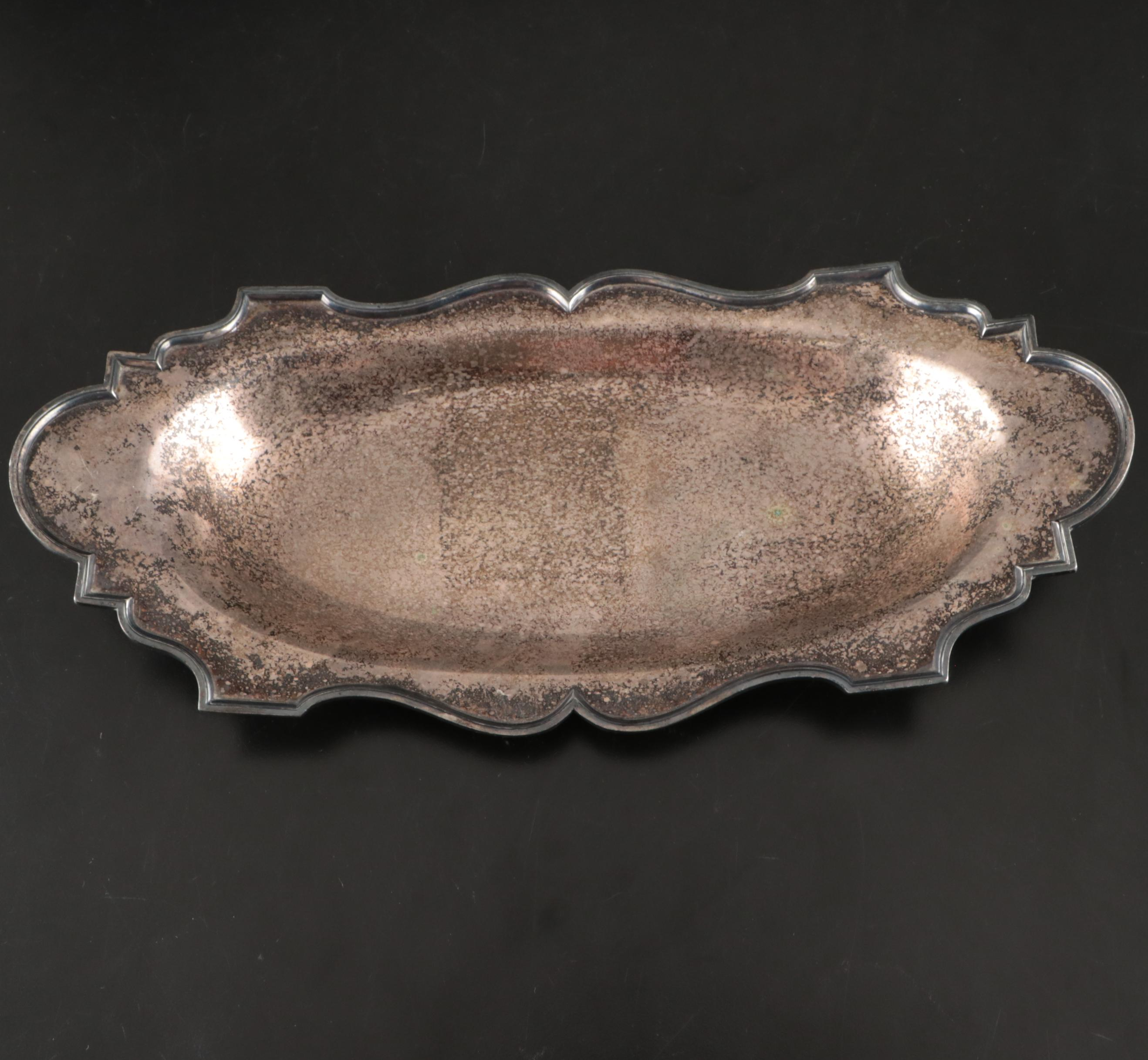 Sheffield and Friedman Silver Plate Serving Dishes with Eton Coffee Urn