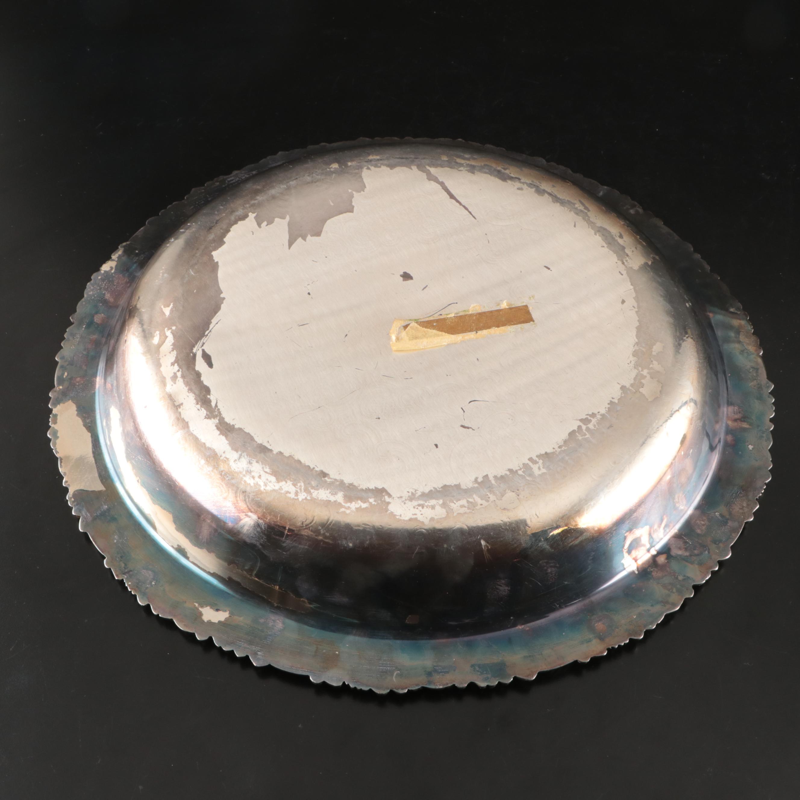 Sheffield and Friedman Silver Plate Serving Dishes with Eton Coffee Urn