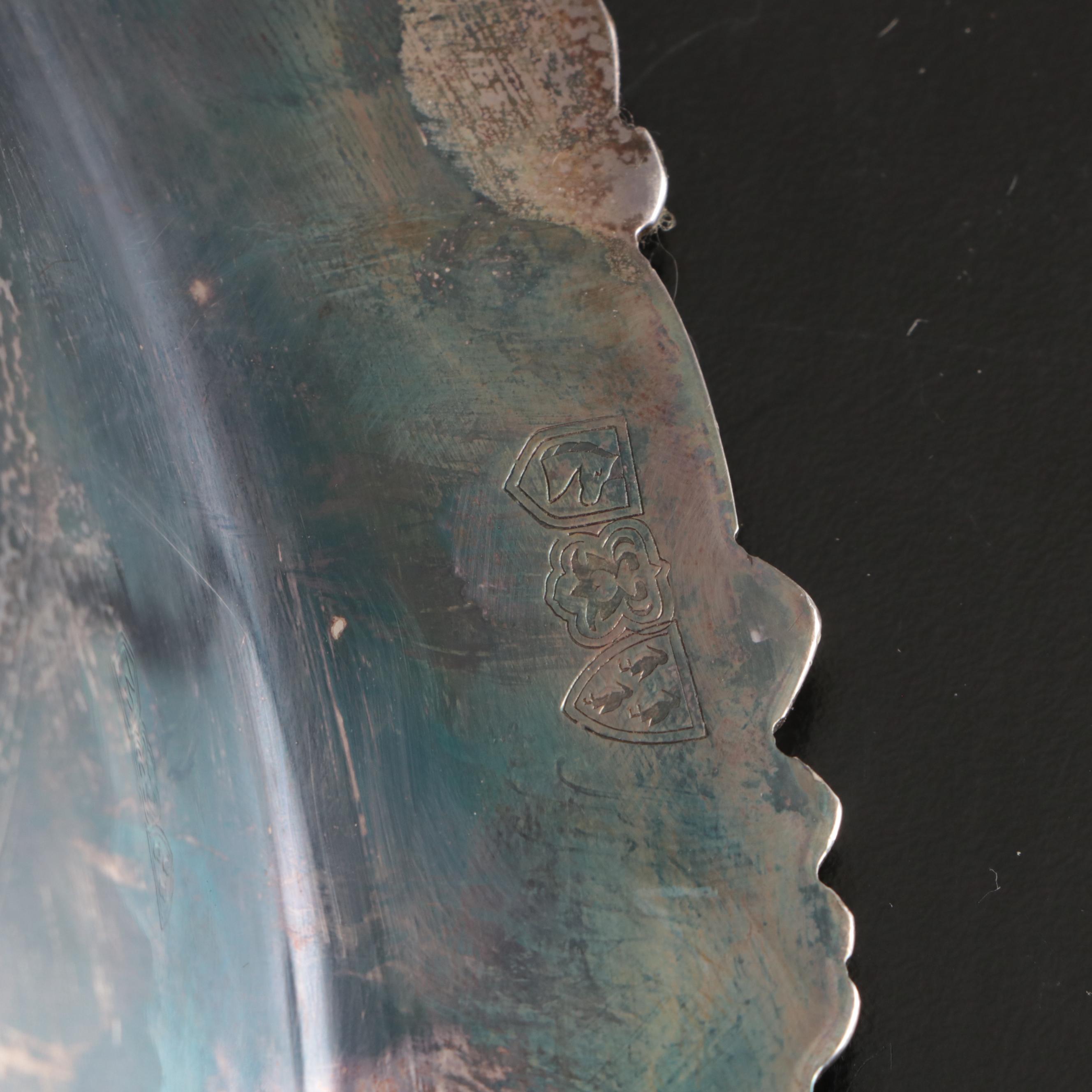 Sheffield and Friedman Silver Plate Serving Dishes with Eton Coffee Urn