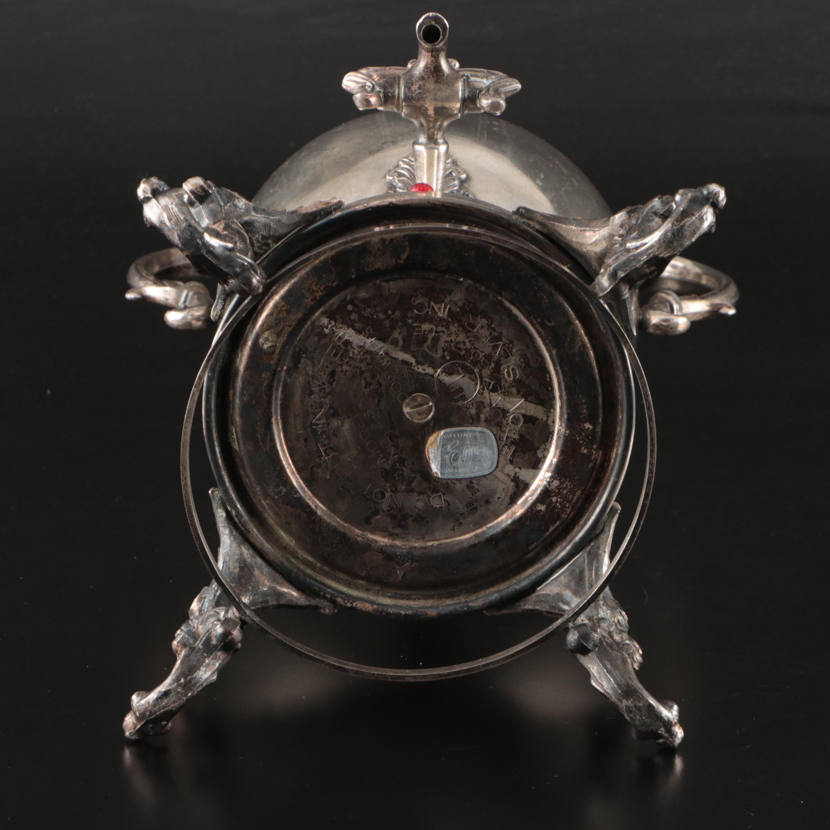 Sheffield and Friedman Silver Plate Serving Dishes with Eton Coffee Urn