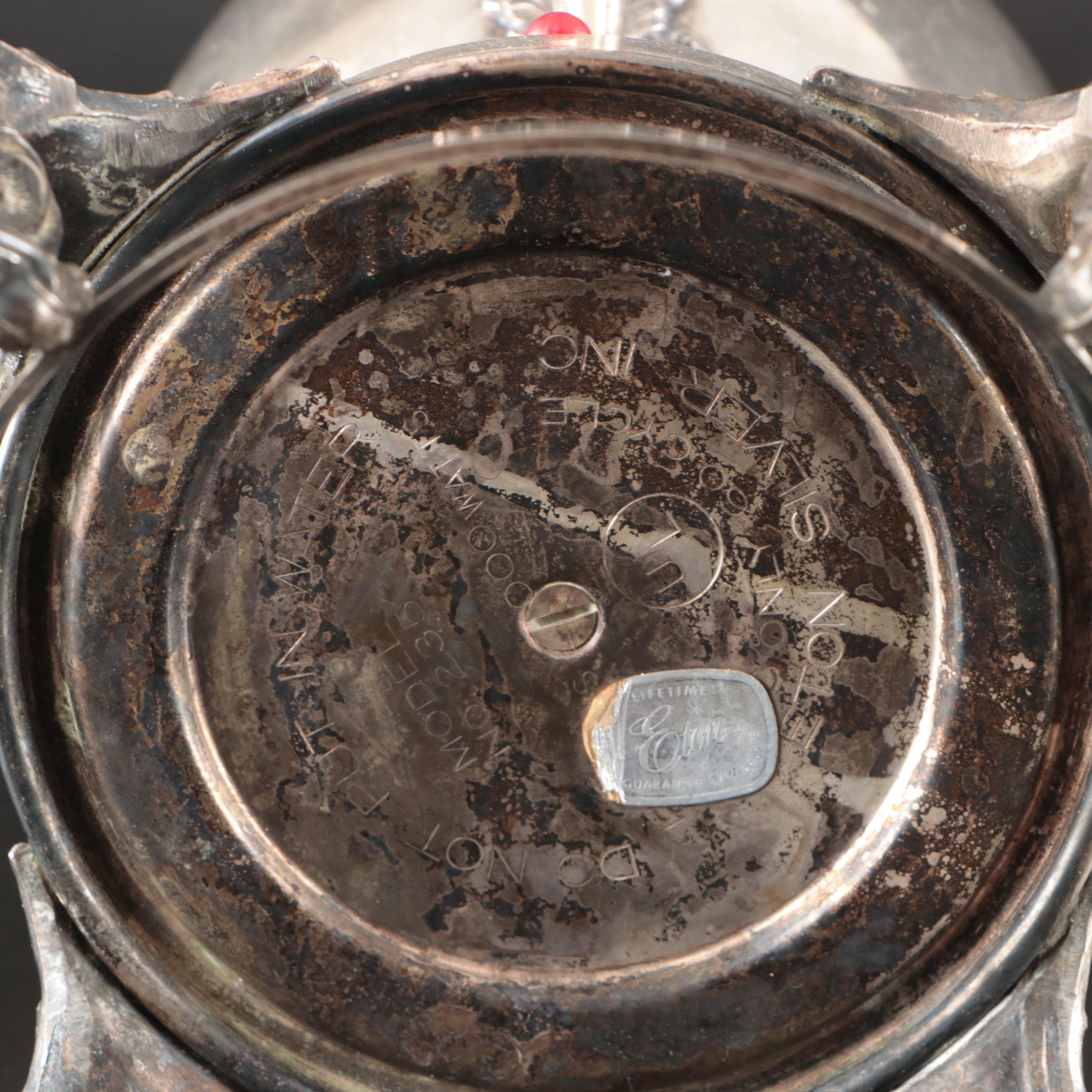 Sheffield and Friedman Silver Plate Serving Dishes with Eton Coffee Urn