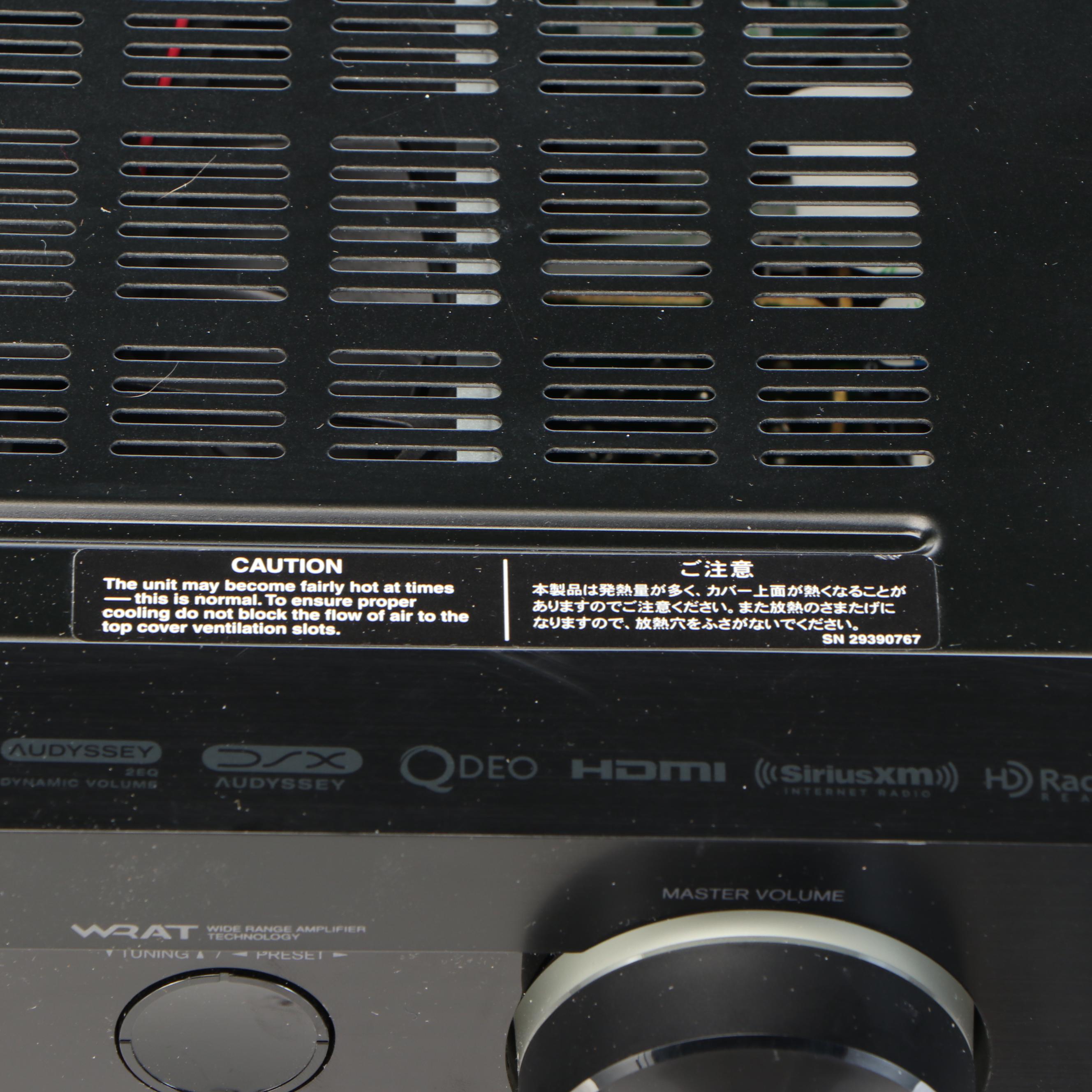 Onkyo TX-NR609 AV Receiver with Remote