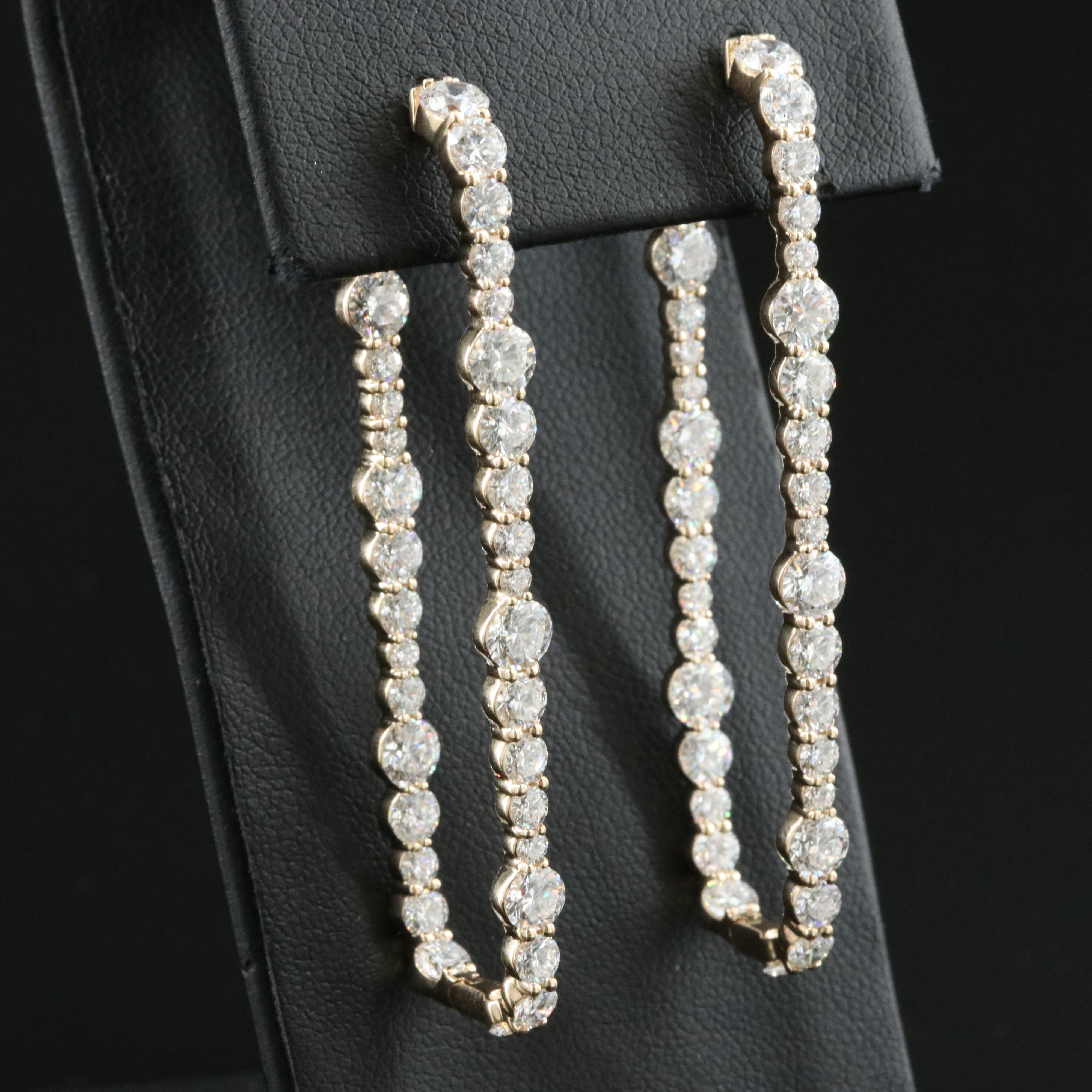 14K 7.95 CTW Lab Grown Diamond Inside-Out Earrings