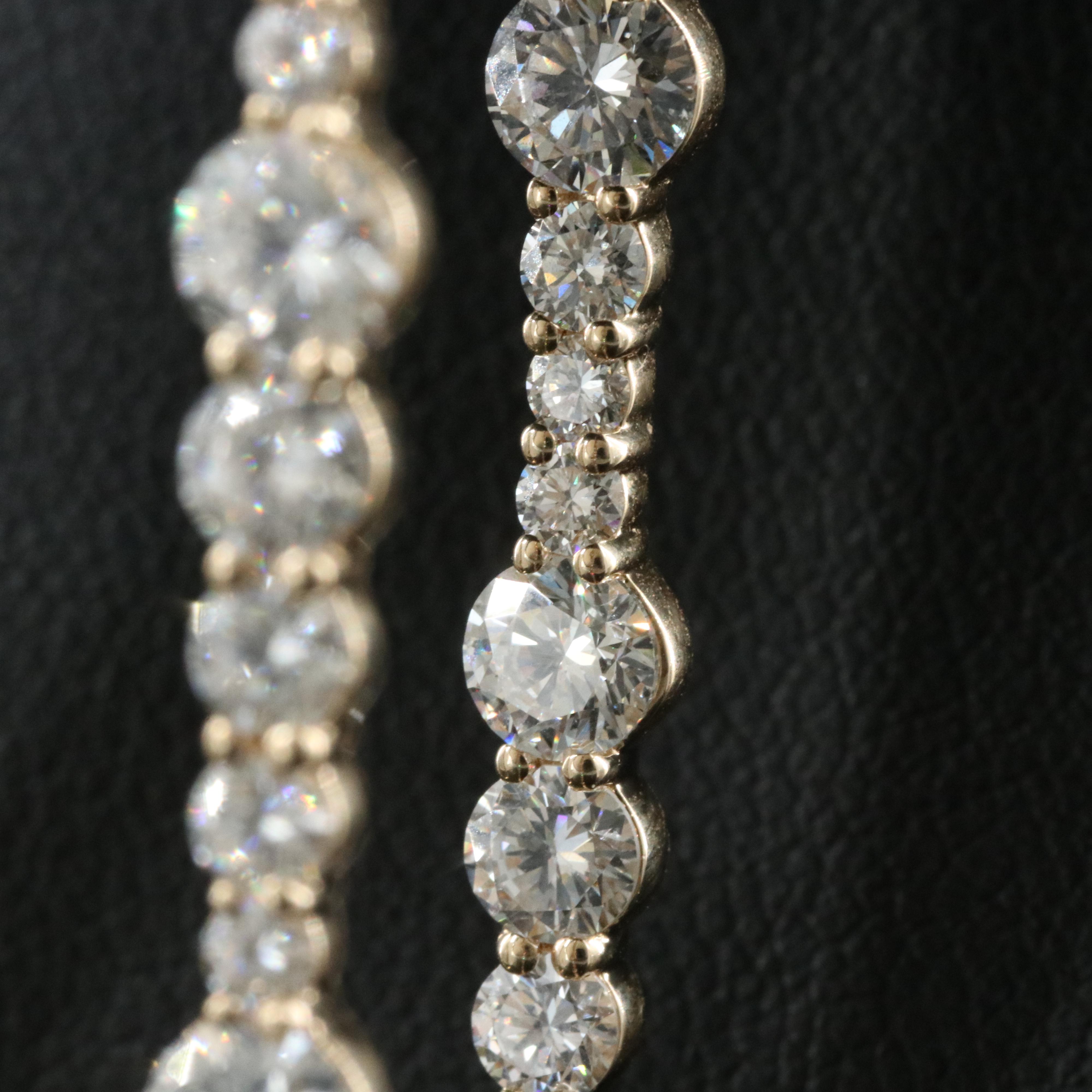 14K 7.95 CTW Lab Grown Diamond Inside-Out Earrings