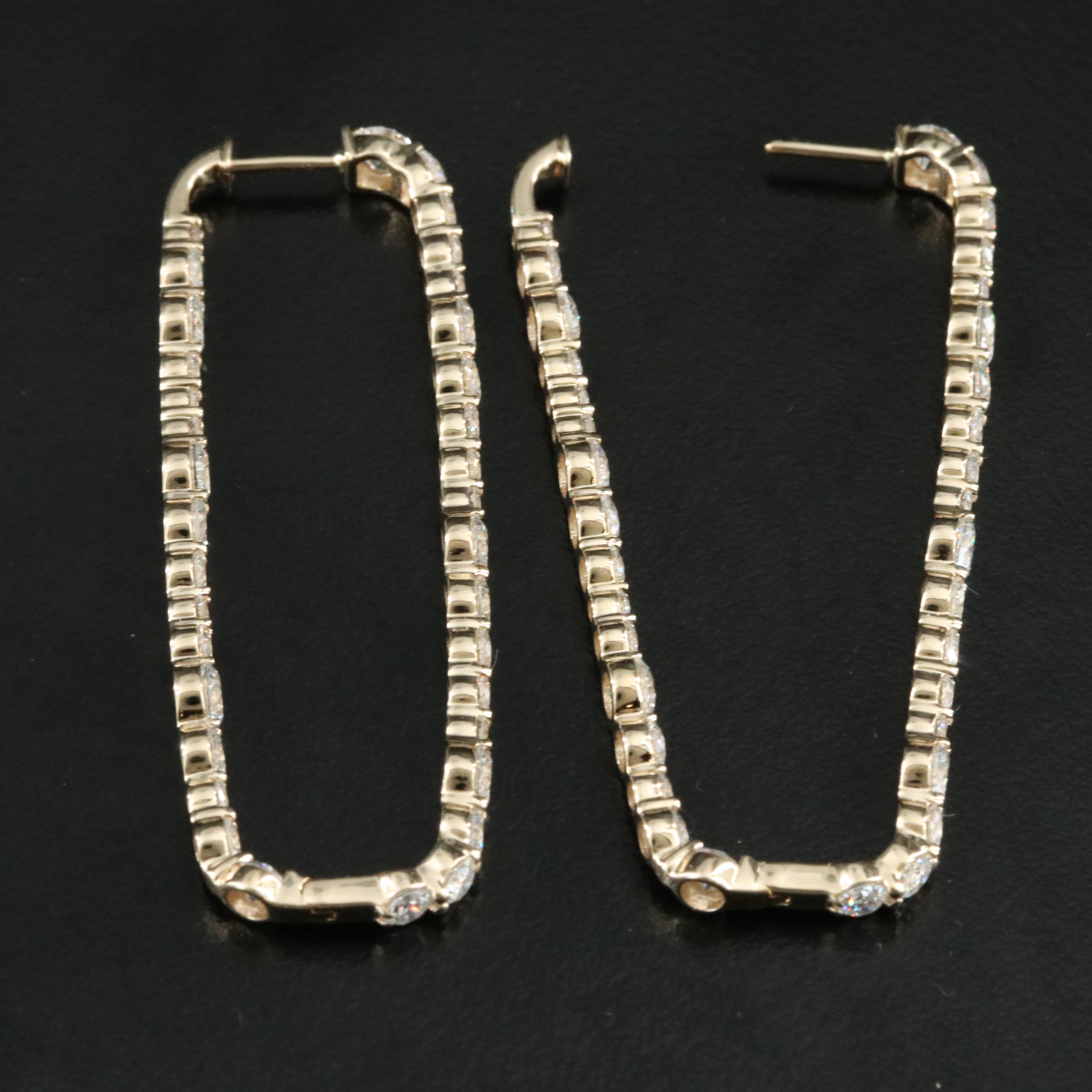 14K 7.95 CTW Lab Grown Diamond Inside-Out Earrings