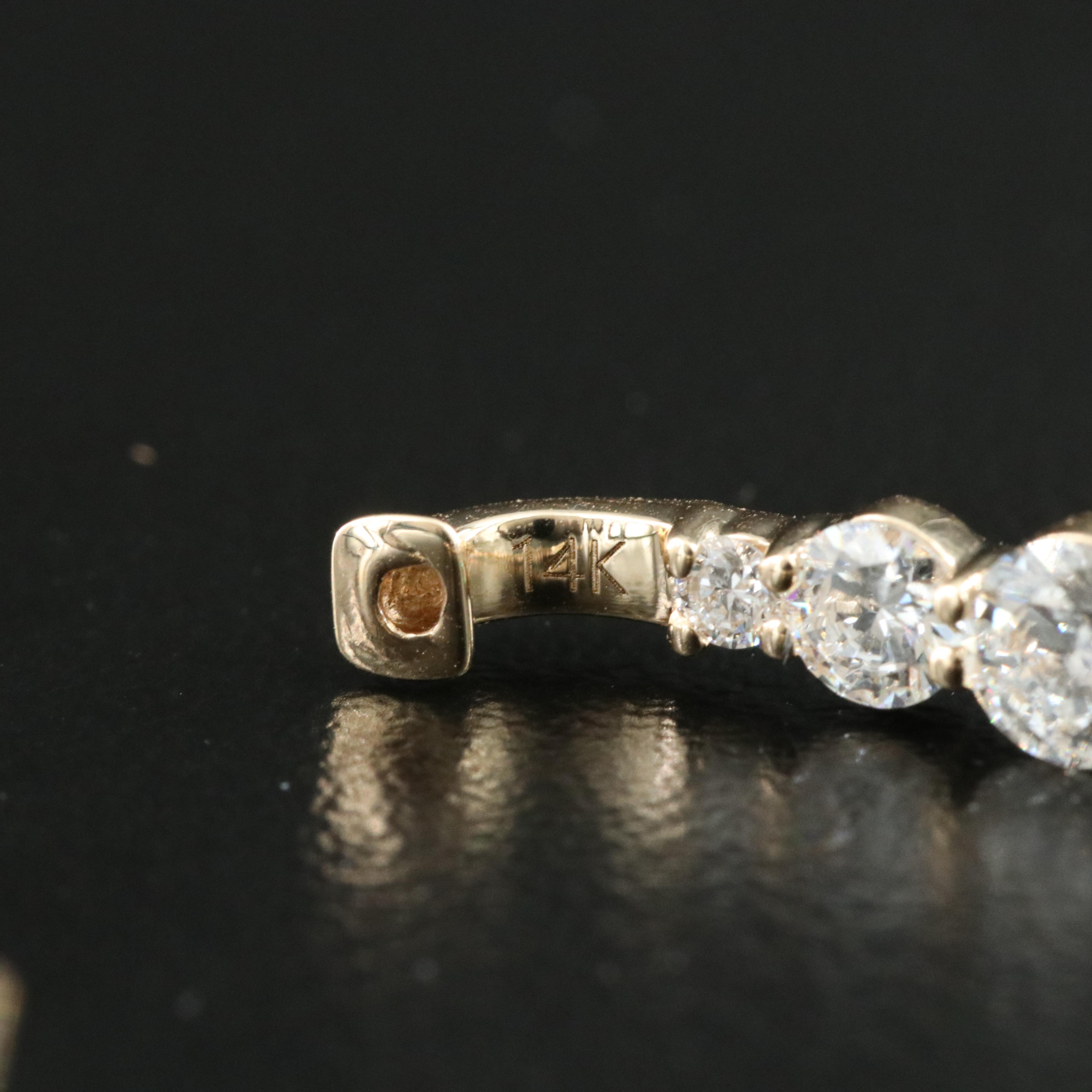 14K 7.95 CTW Lab Grown Diamond Inside-Out Earrings