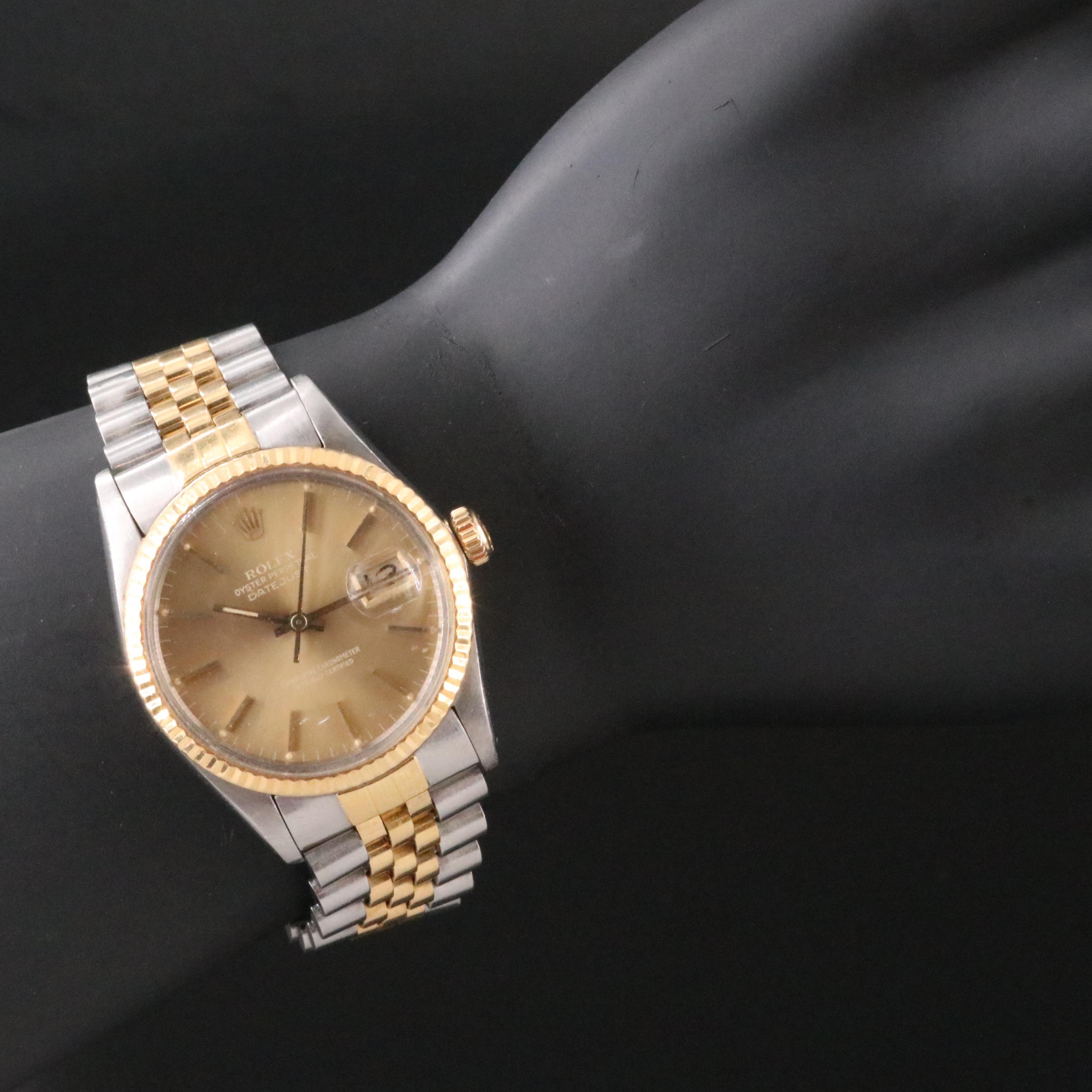 1984 Rolex Oyster Perpetual Two-Tone Datejust Watch