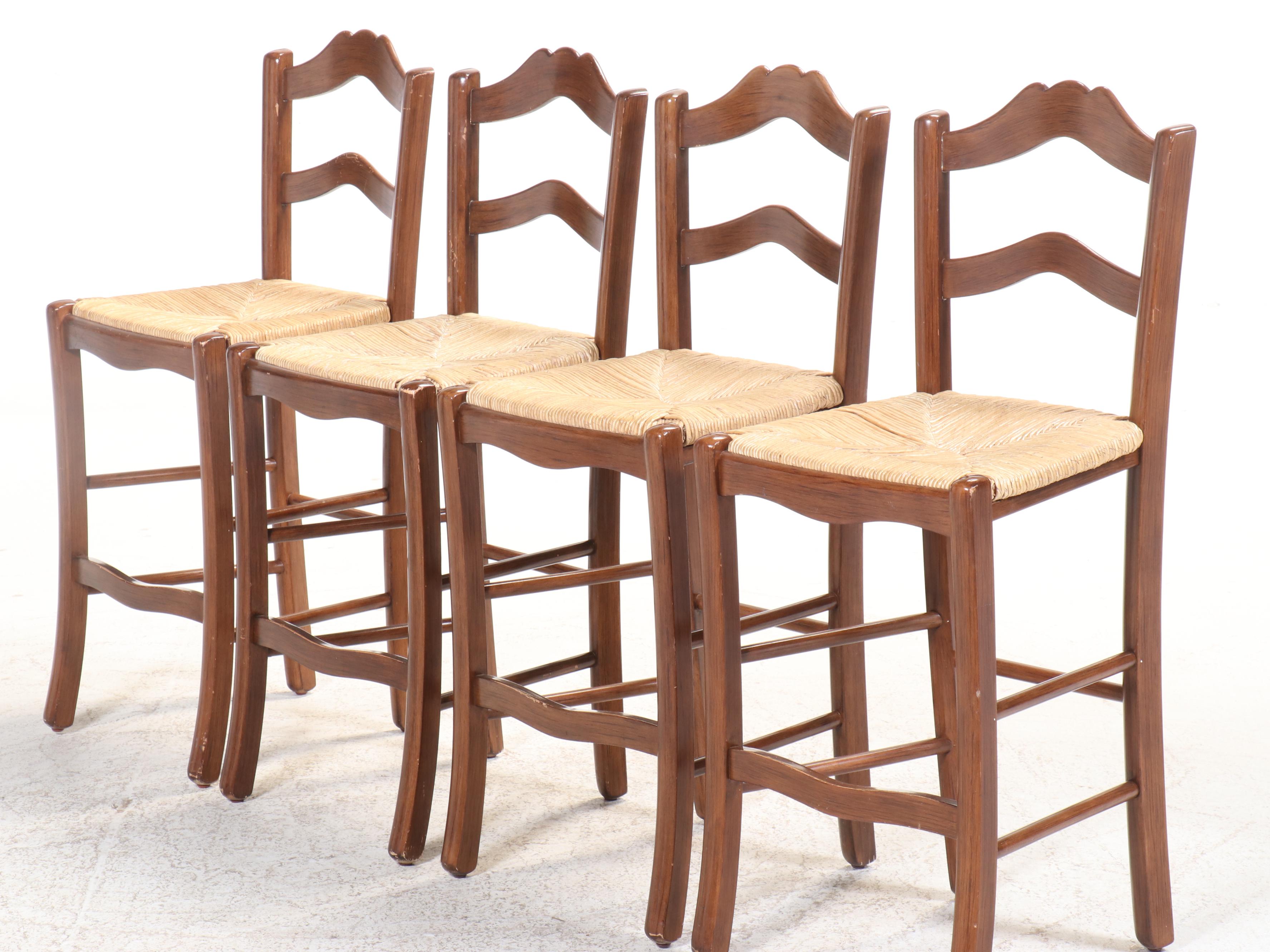 Ballard Designs Six French Provincial Style Counter Stools