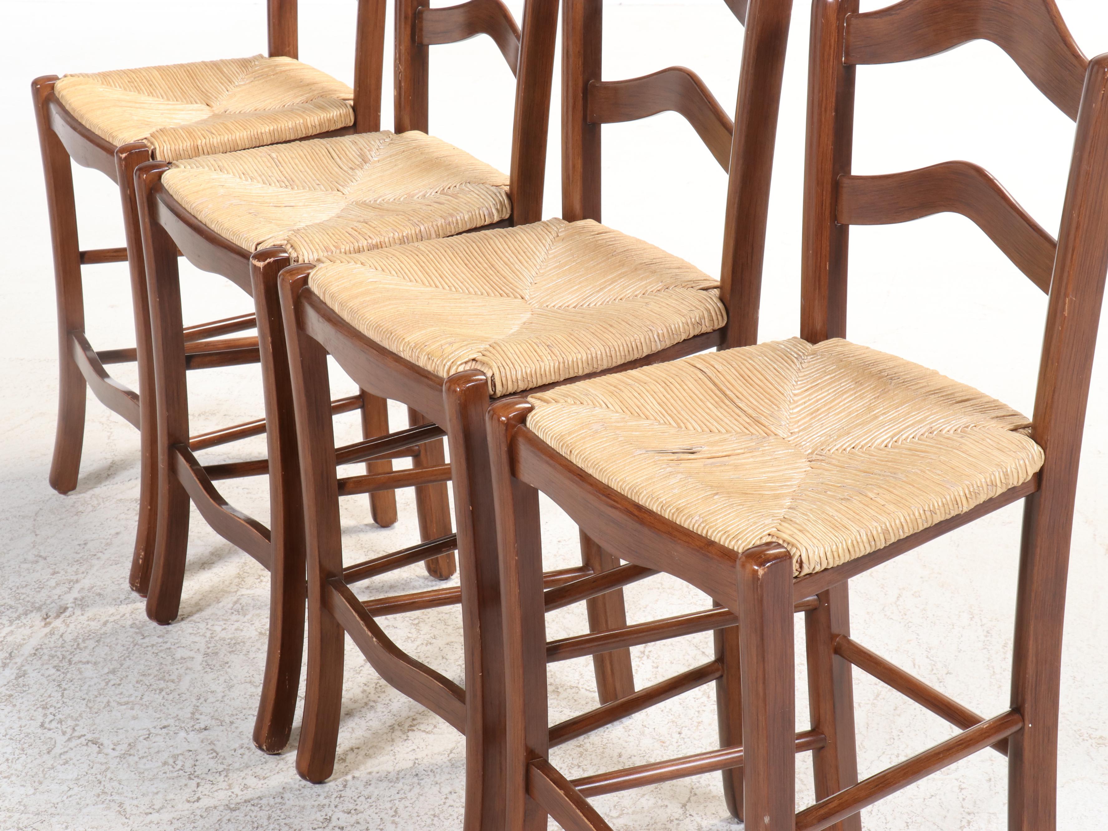 Ballard Designs Six French Provincial Style Counter Stools