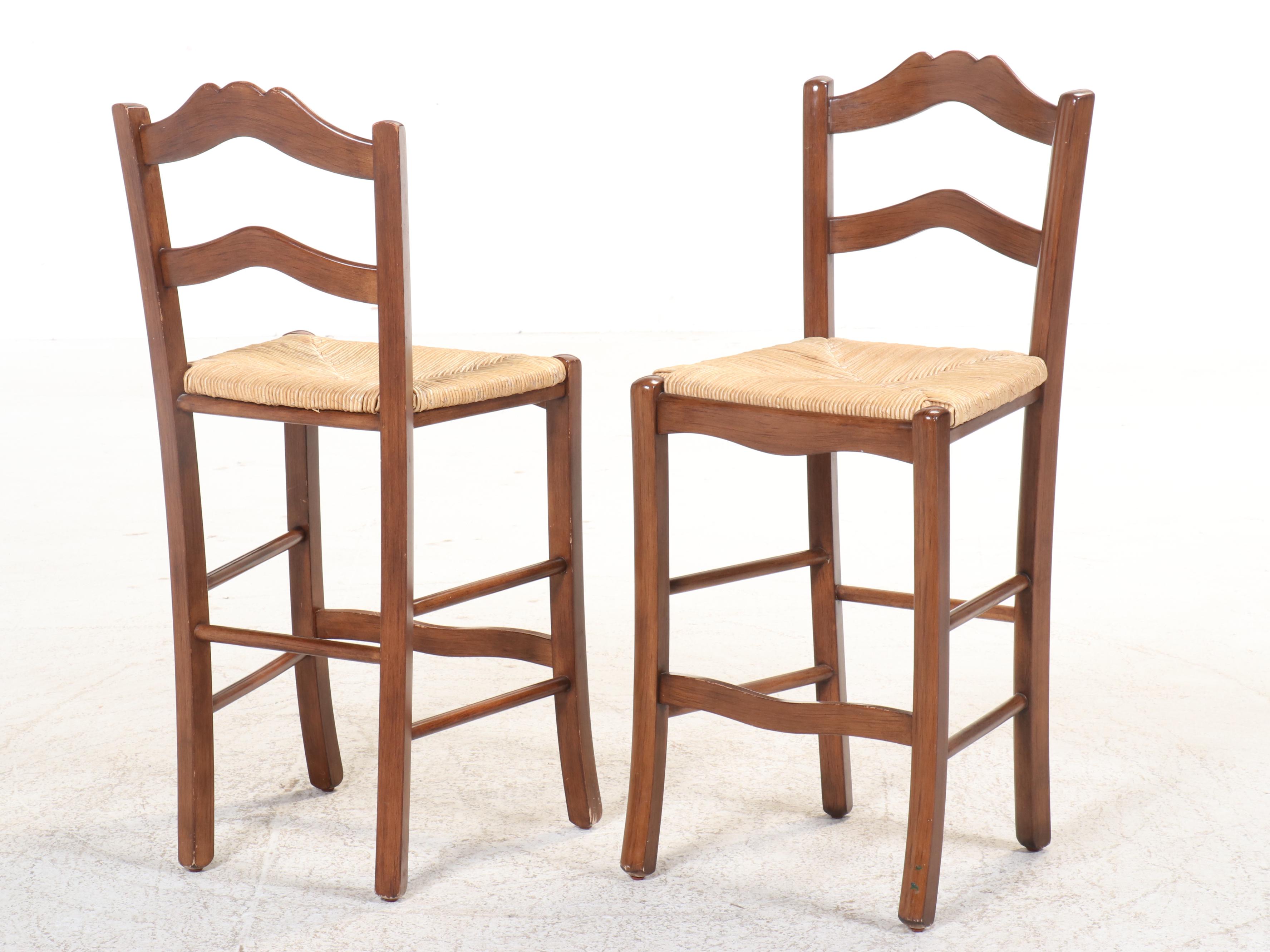 Ballard Designs Six French Provincial Style Counter Stools