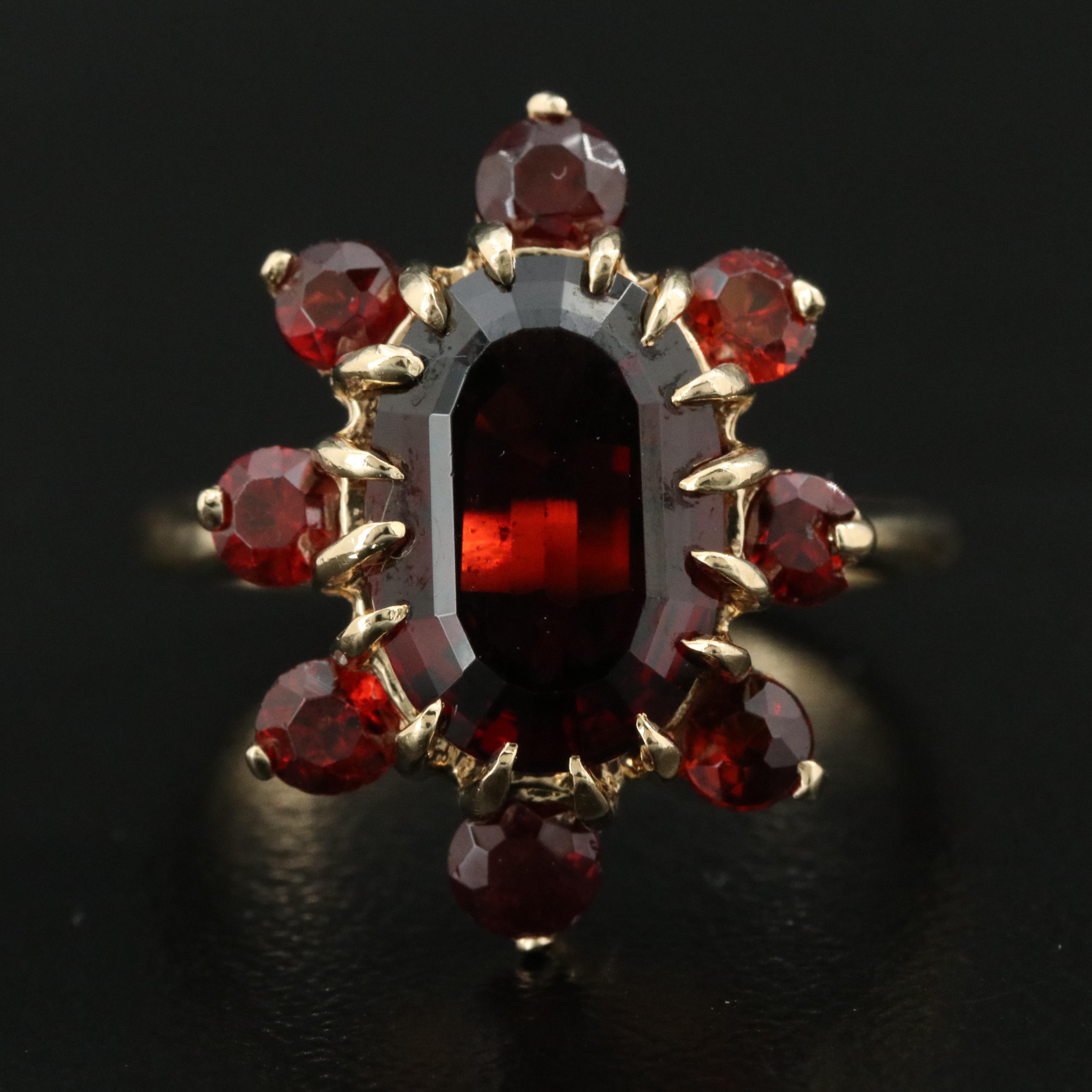 14K Garnet Ring