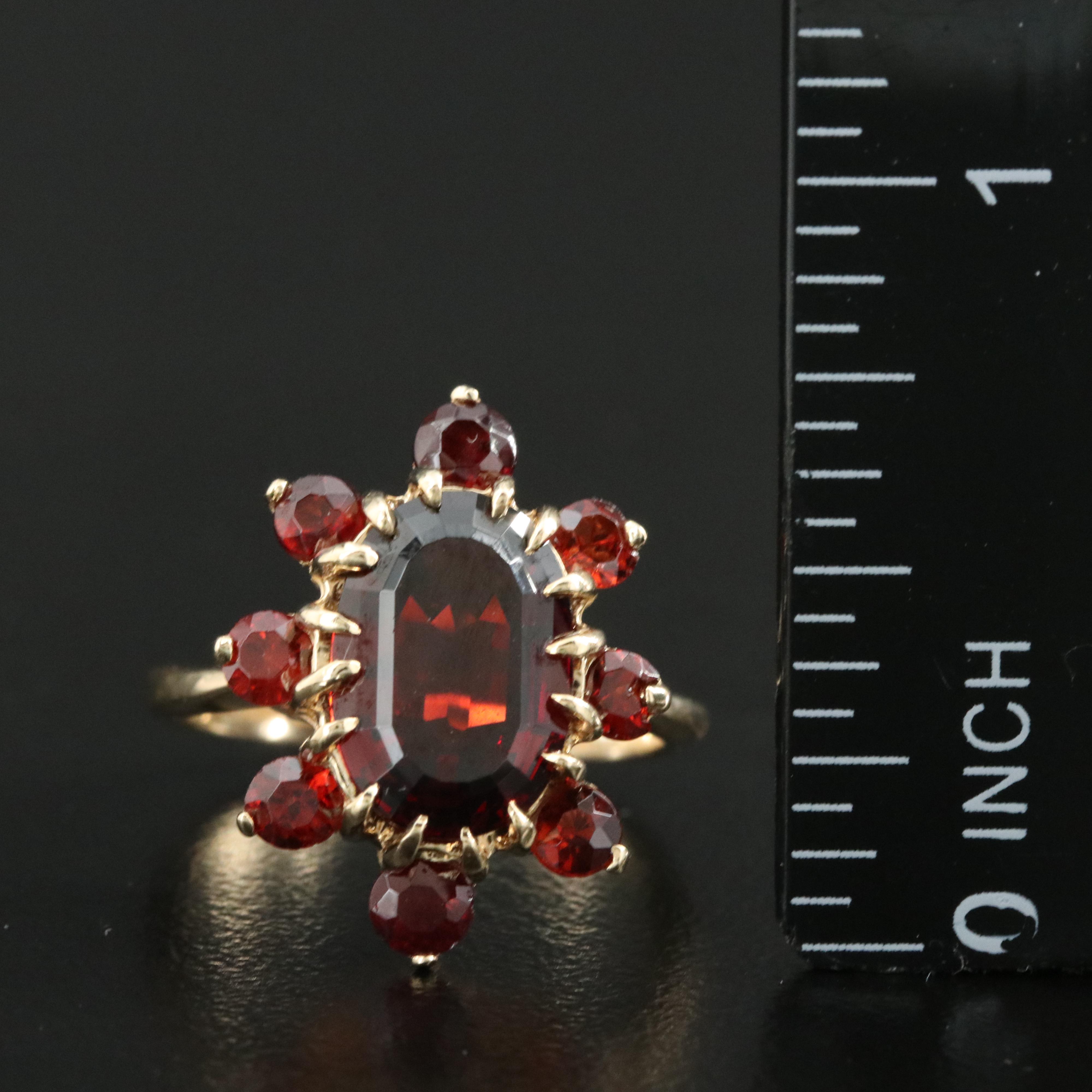 14K Garnet Ring