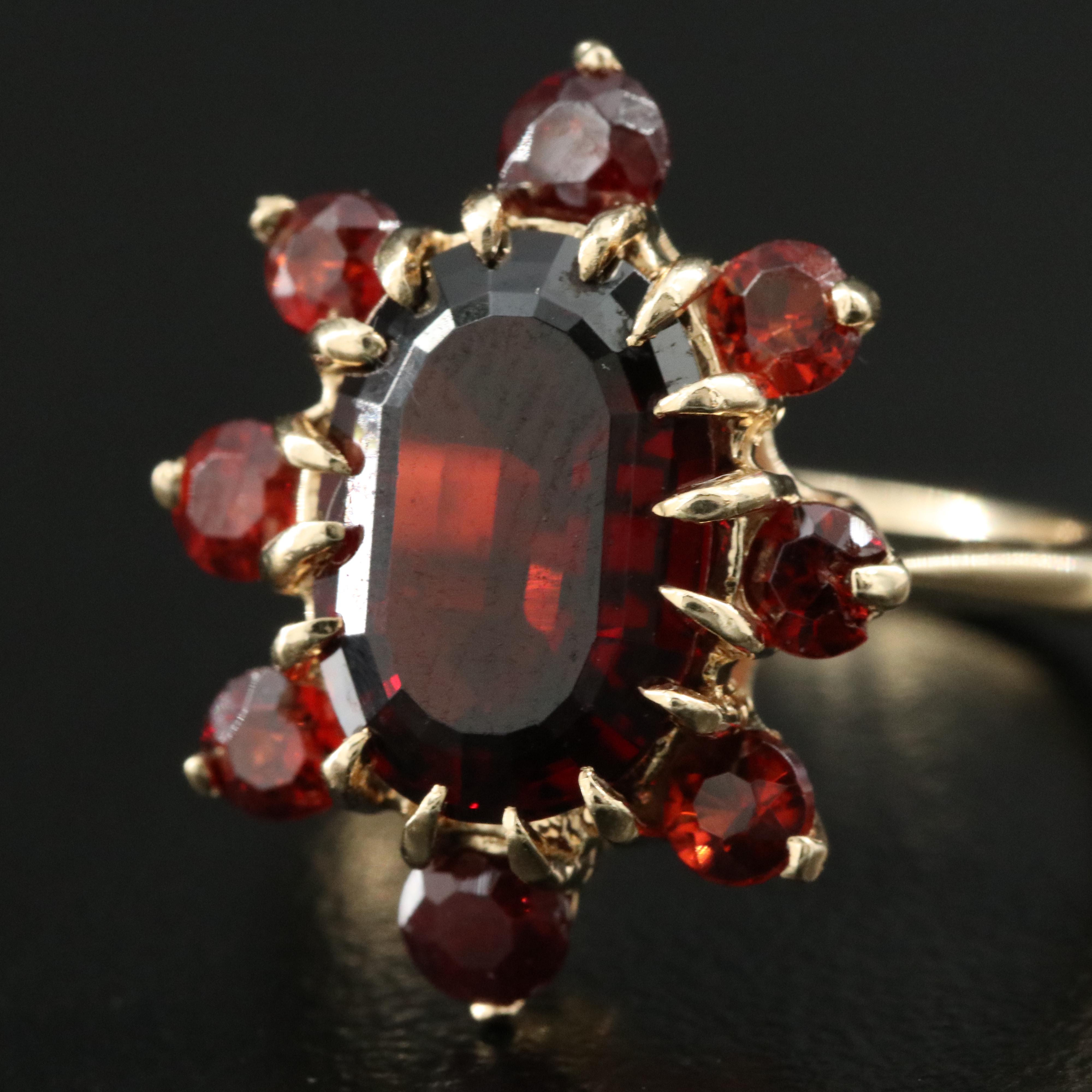 14K Garnet Ring