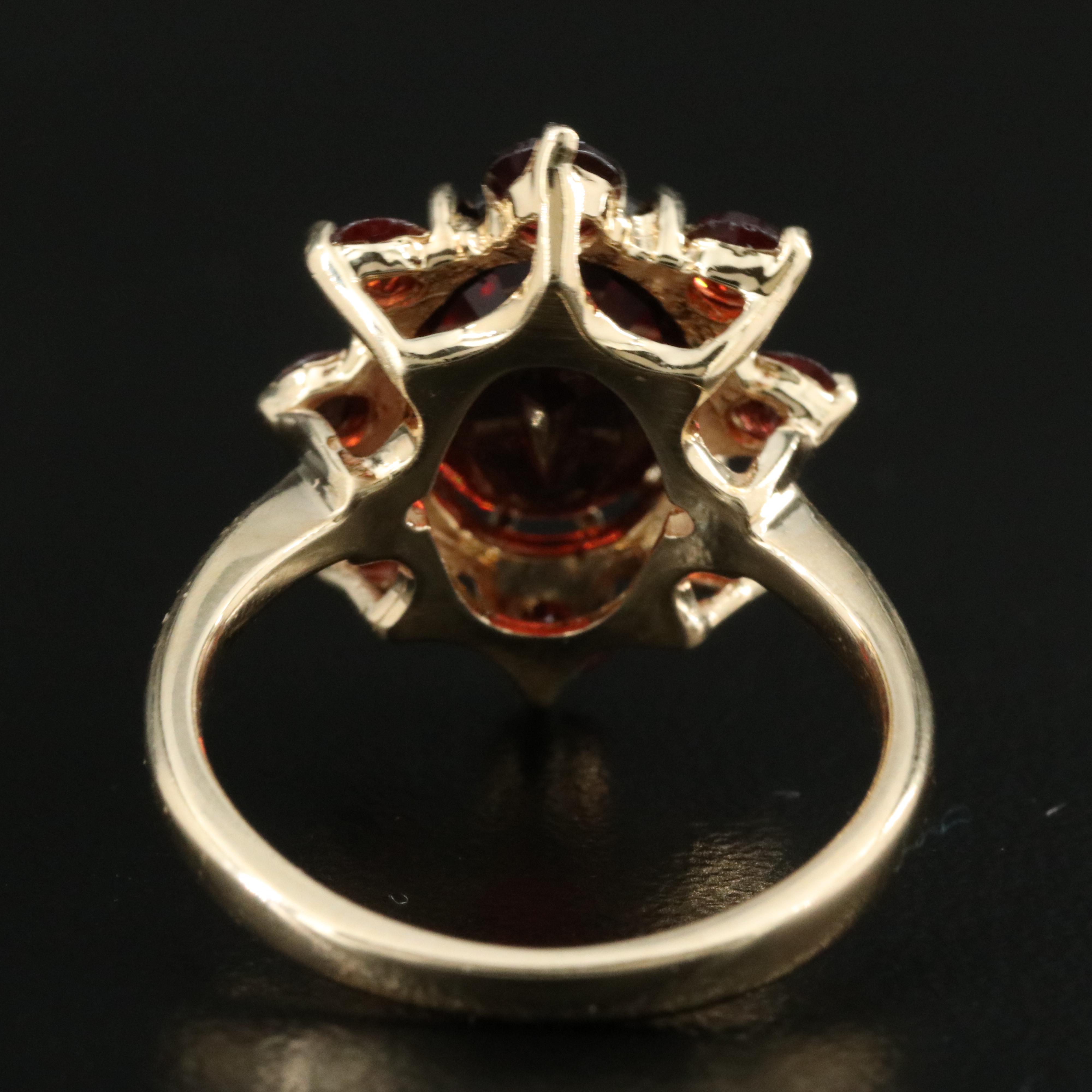 14K Garnet Ring