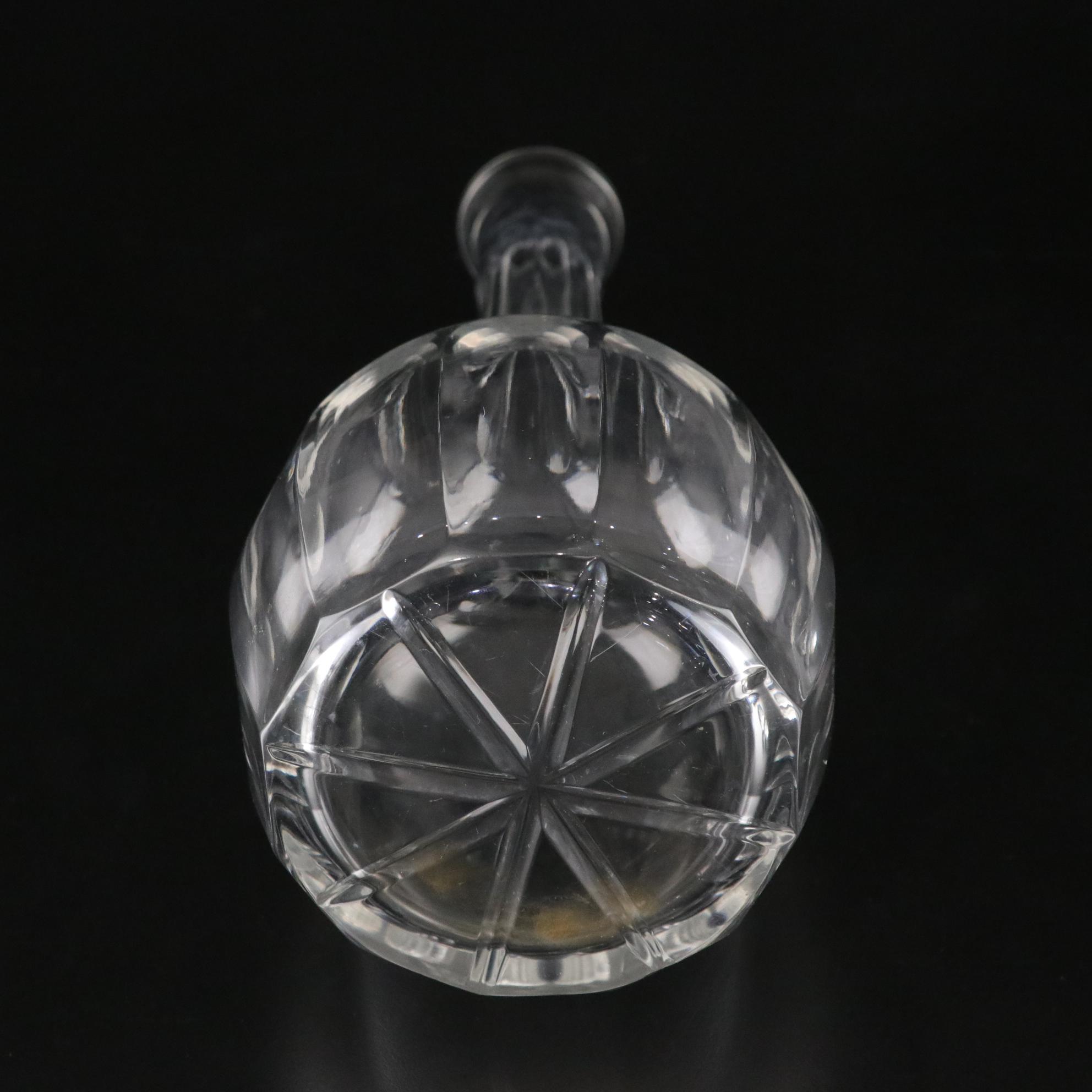 Rogaška "Country Garden" Crystal Wine Glasses and Faceted Crystal Decanter