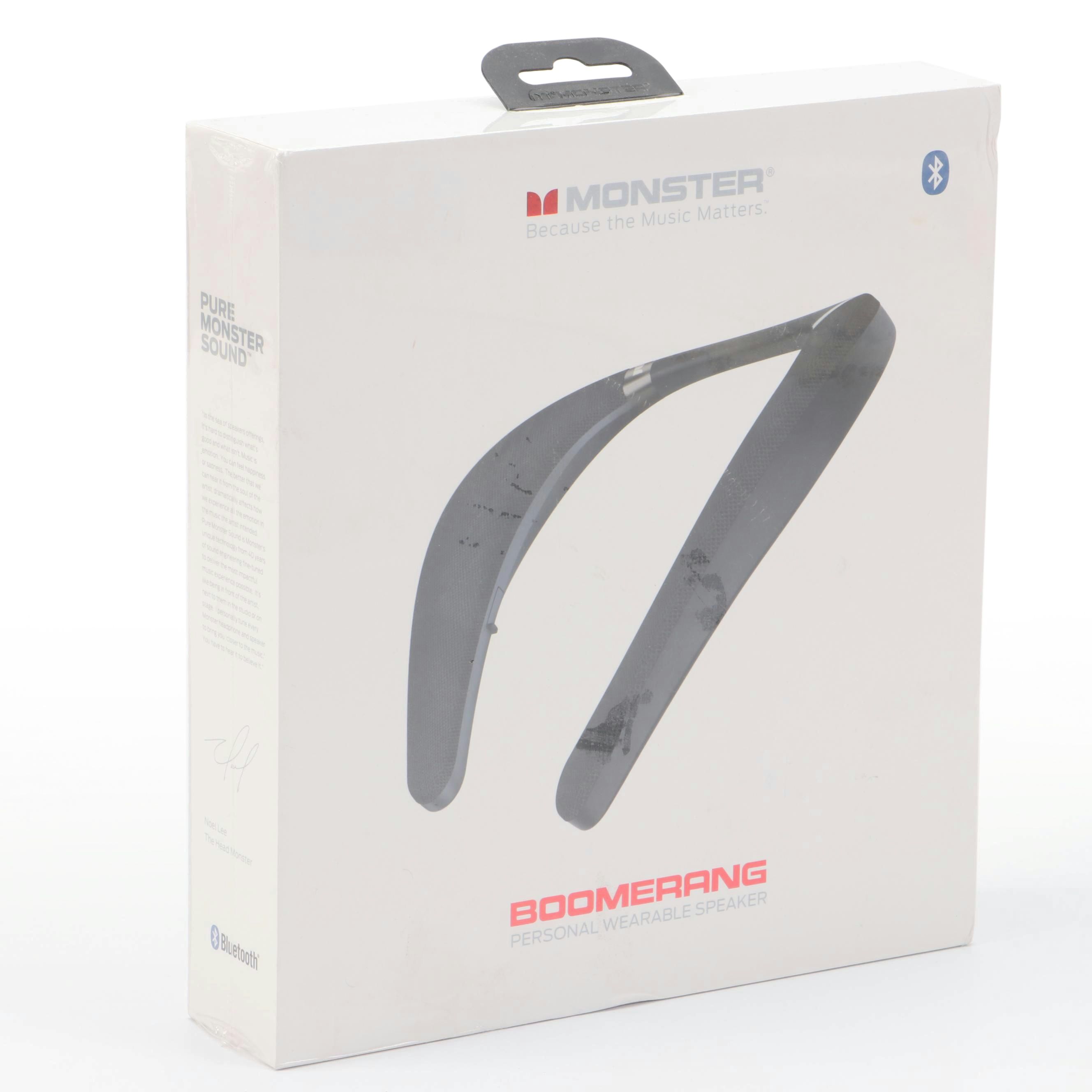 Monster Boomerang Personal Wearable Bluetooth Speaker