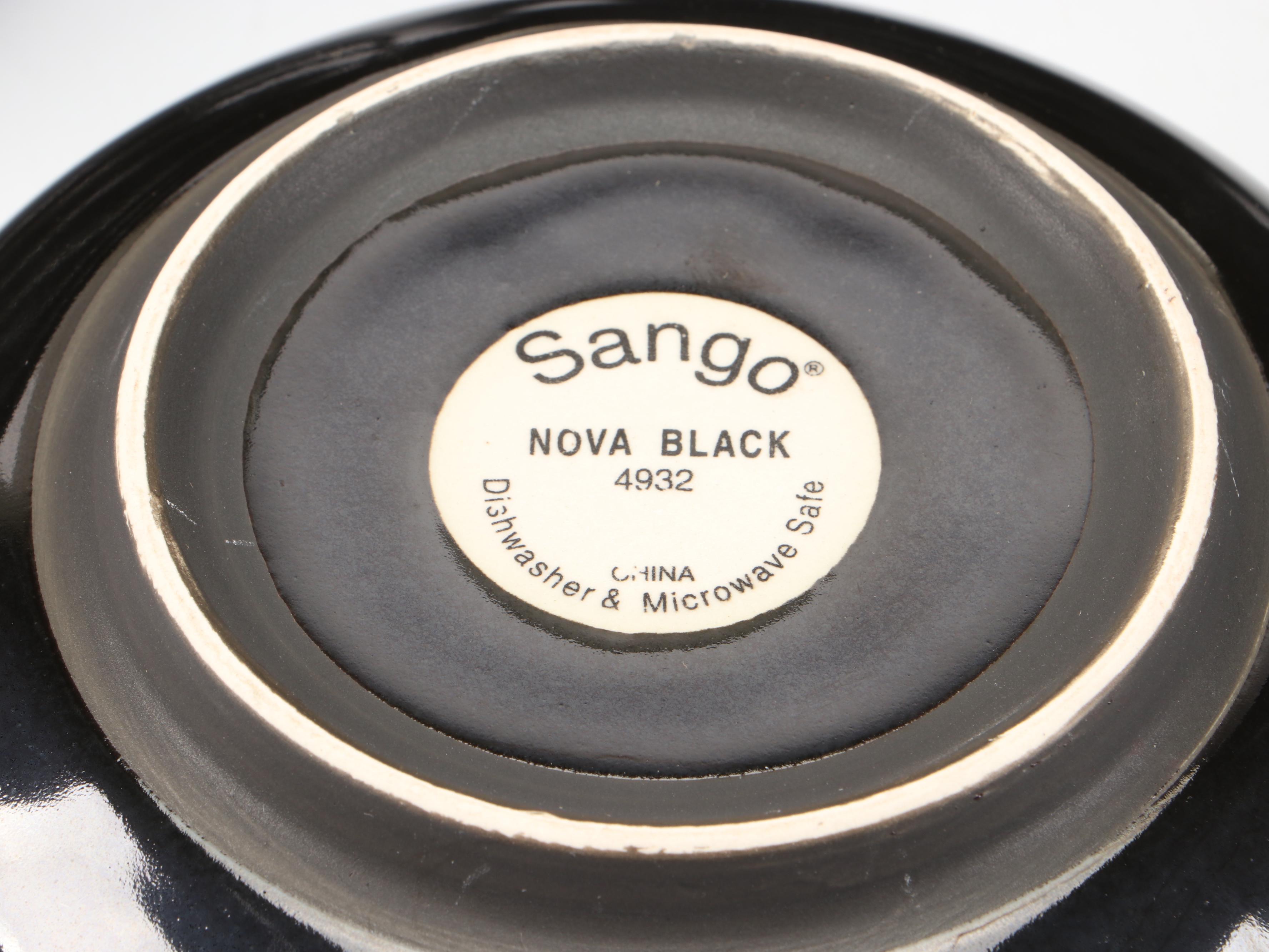 Sango "Nova Black" Ceramic Dinnerware