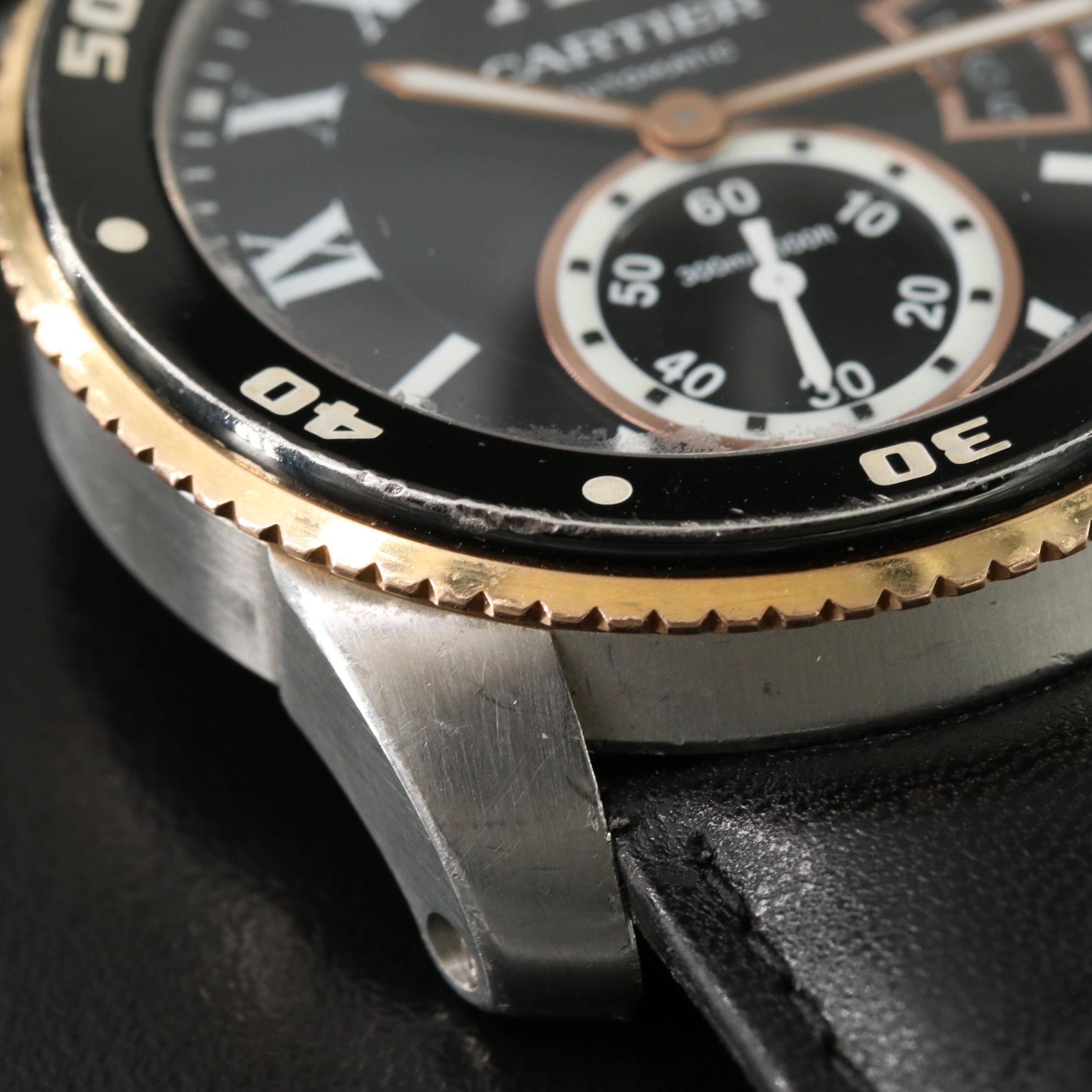 Cartier Caliber de Cartier Diver 3729 Black 42mm Steel & 18K Automatic Watch