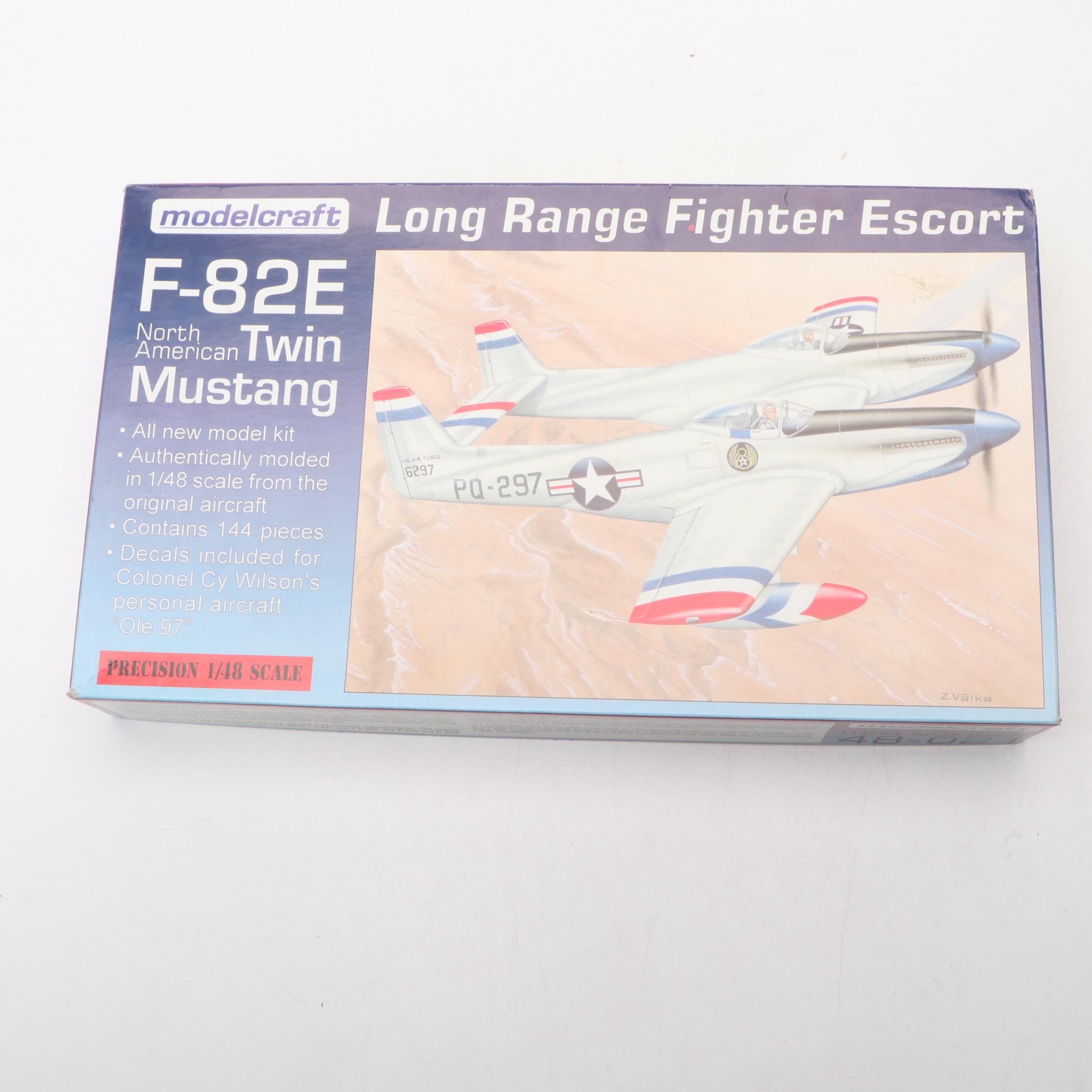 Modelcraft "F-82E Twin Mustang Long Range Fighter Escort" and More Model Kits