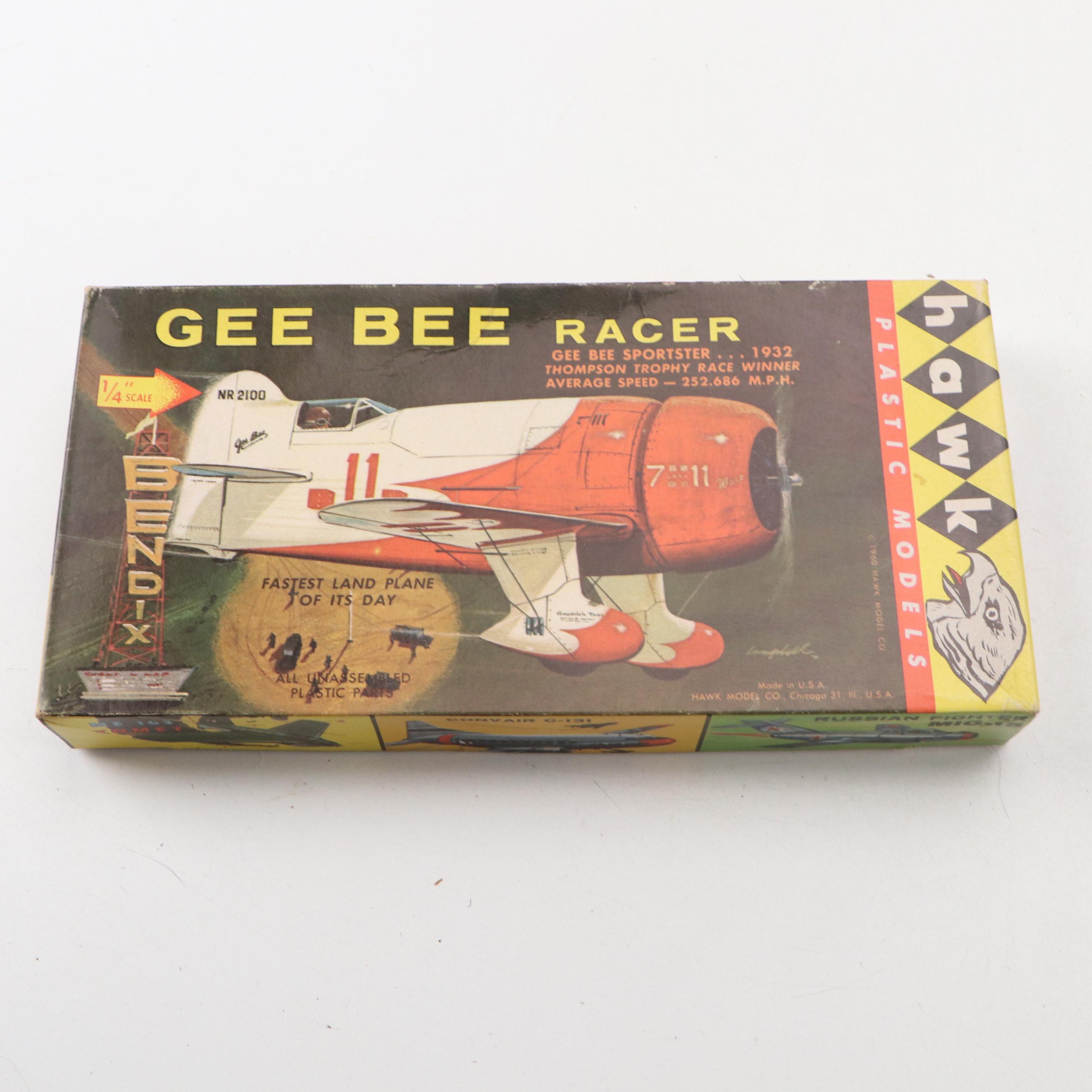 Williams Bros. "Hall's Bulldog Racer" with More Model Airplane Kits and Models