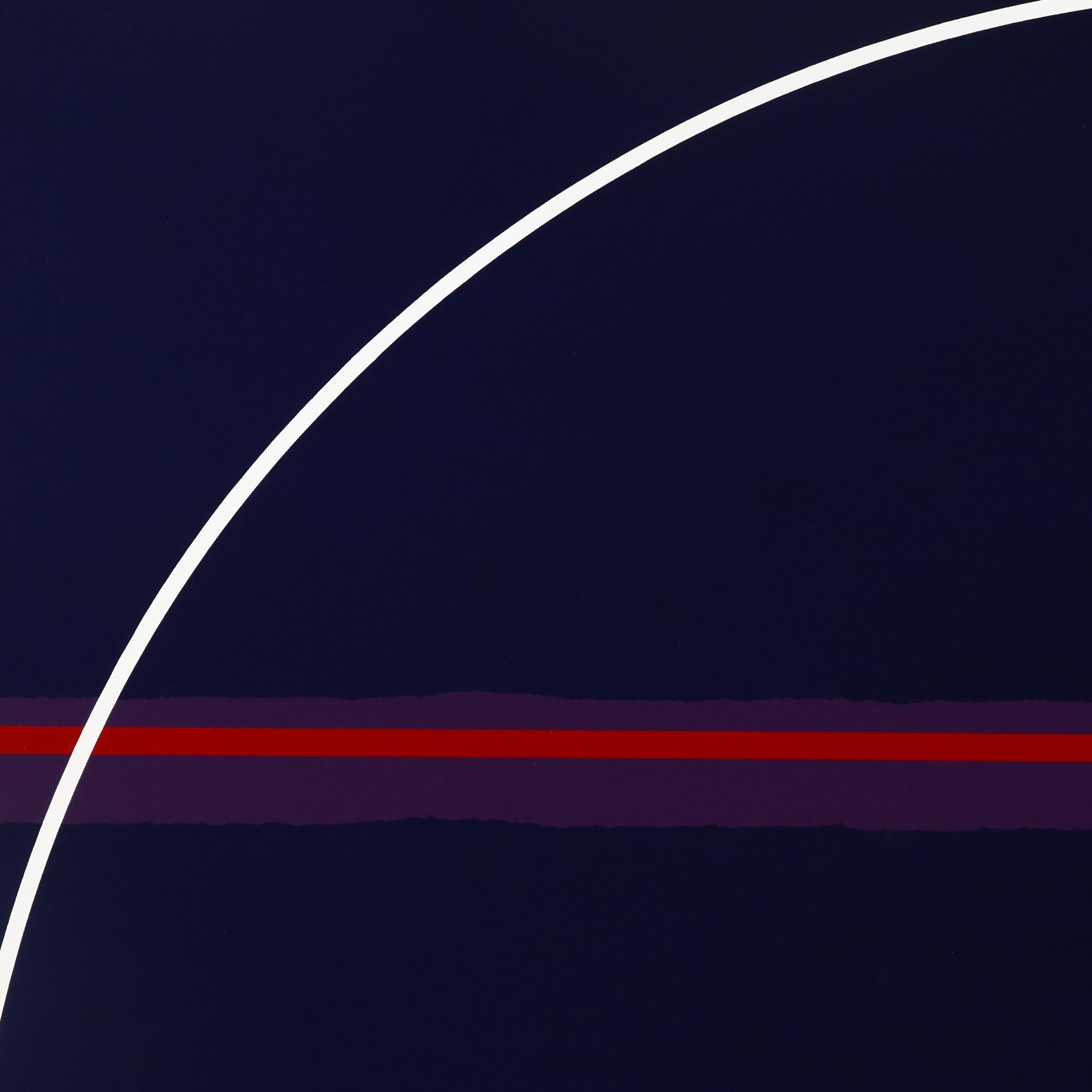 Thomas Whelan Benton Abstract Serigraph "White Cap," 1979