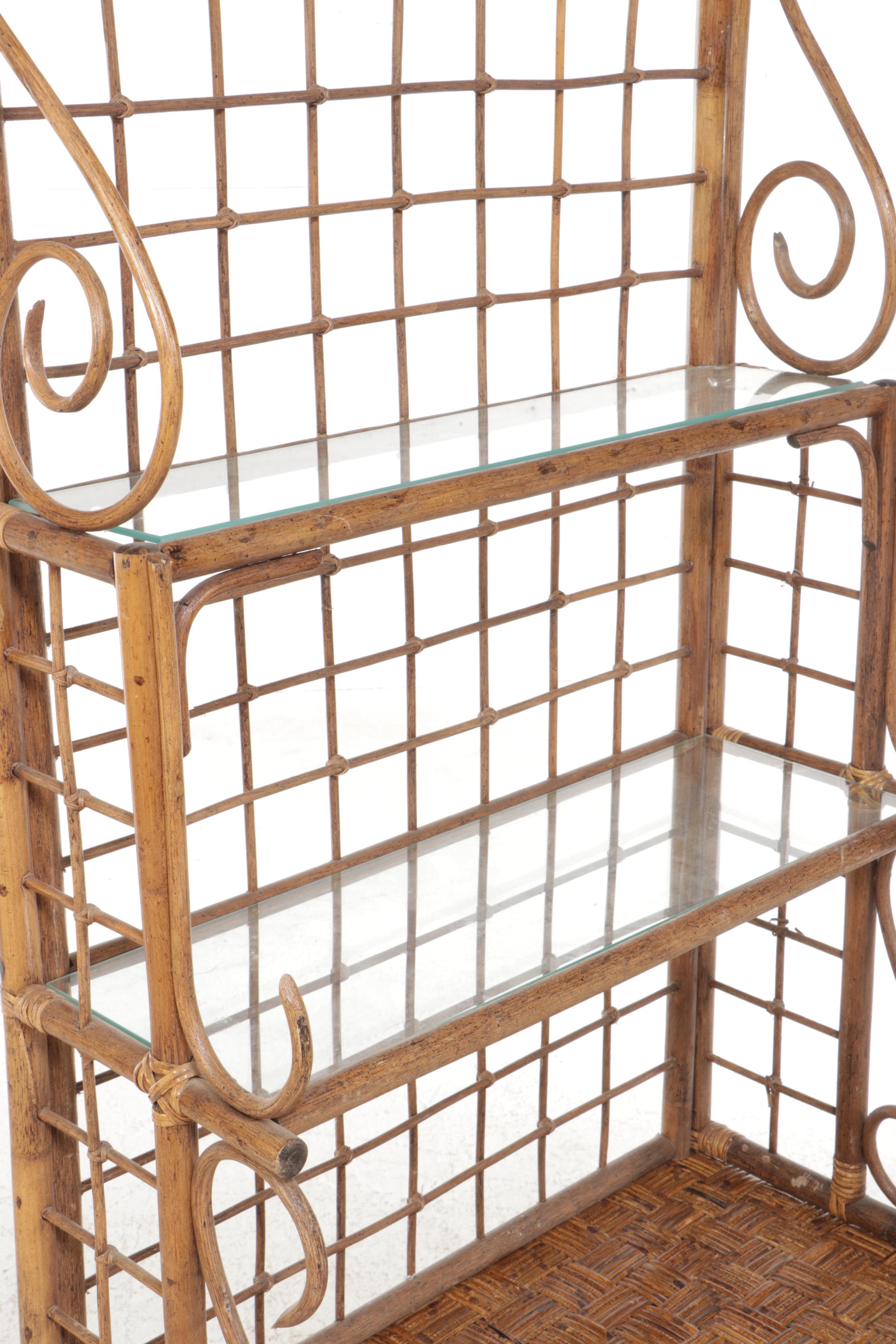 Woven Rattan Backer's Rack-on-Chest, Late 20th Century