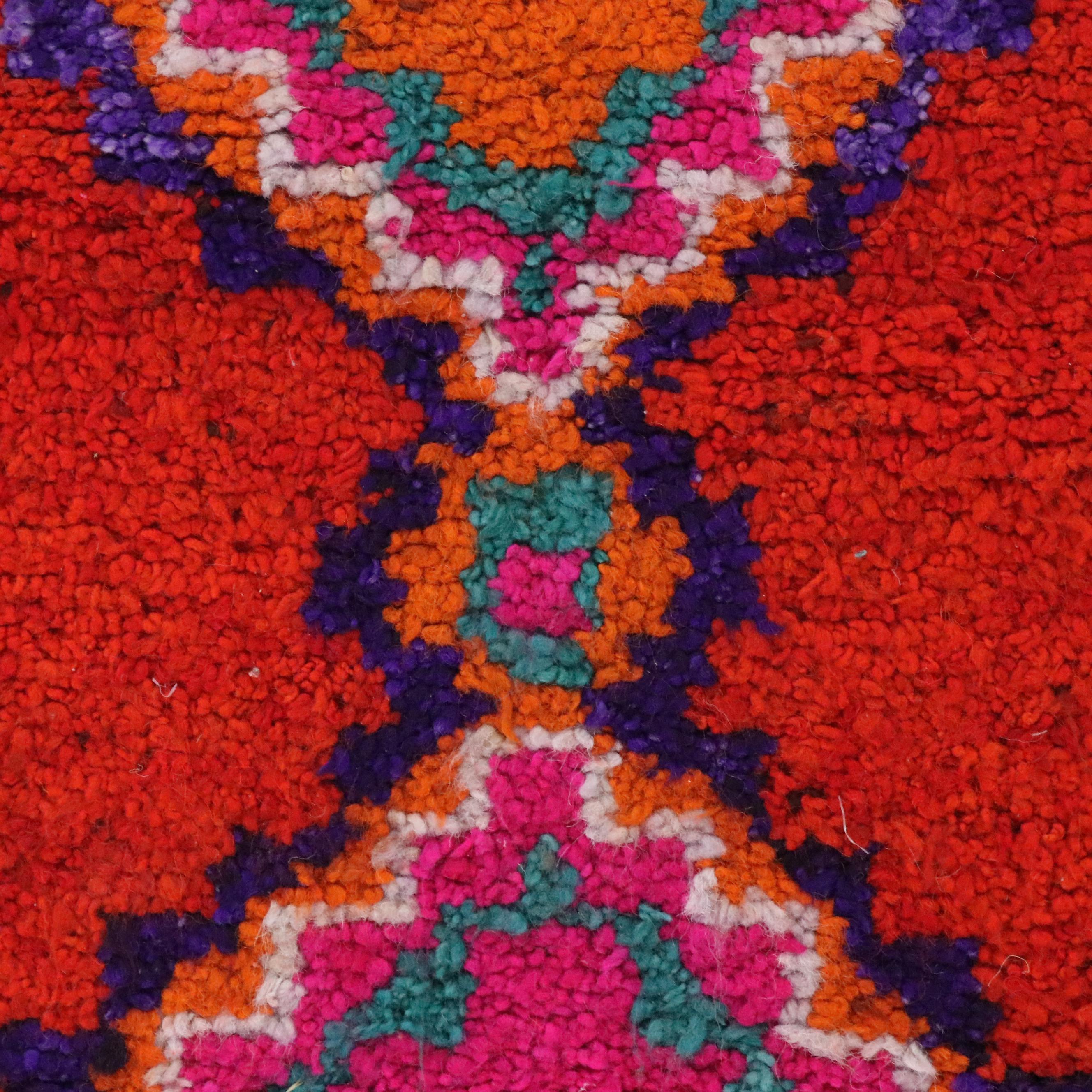 3'2 x 13'9 Hand-Knotted Moroccan Berber Long Rug