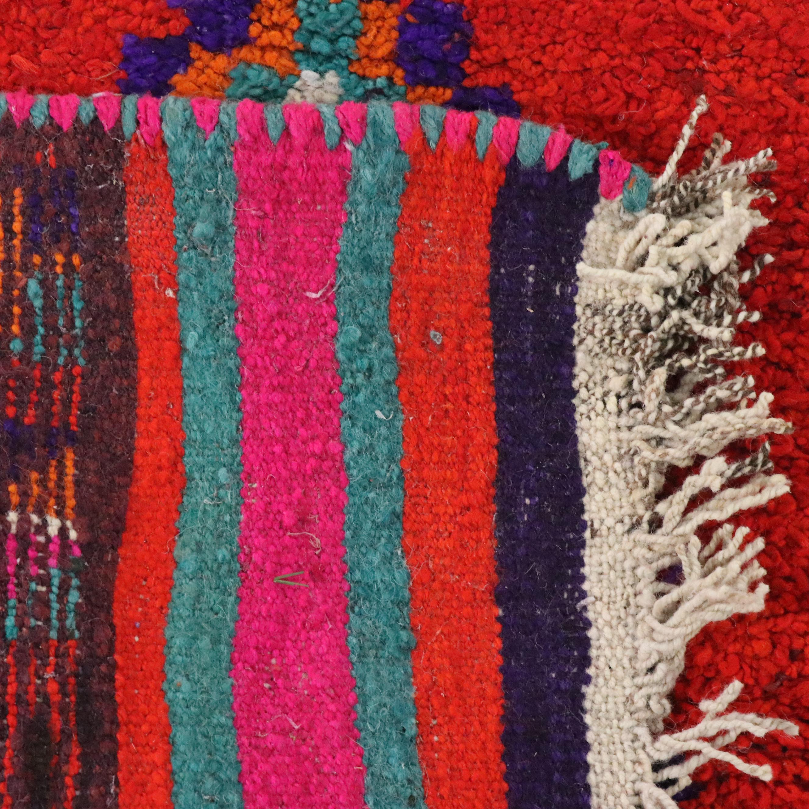 3'2 x 13'9 Hand-Knotted Moroccan Berber Long Rug