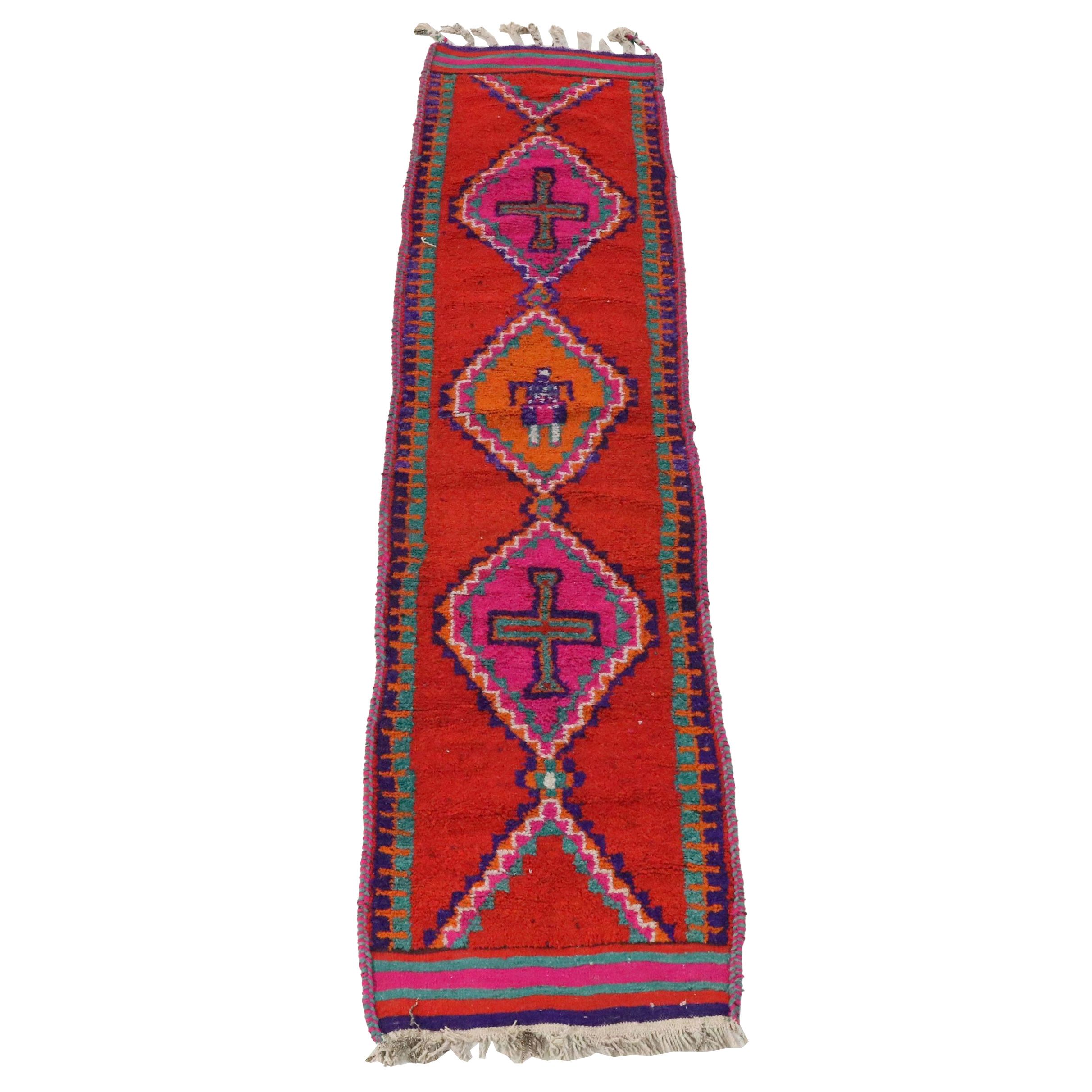 3'2 x 13'9 Hand-Knotted Moroccan Berber Long Rug