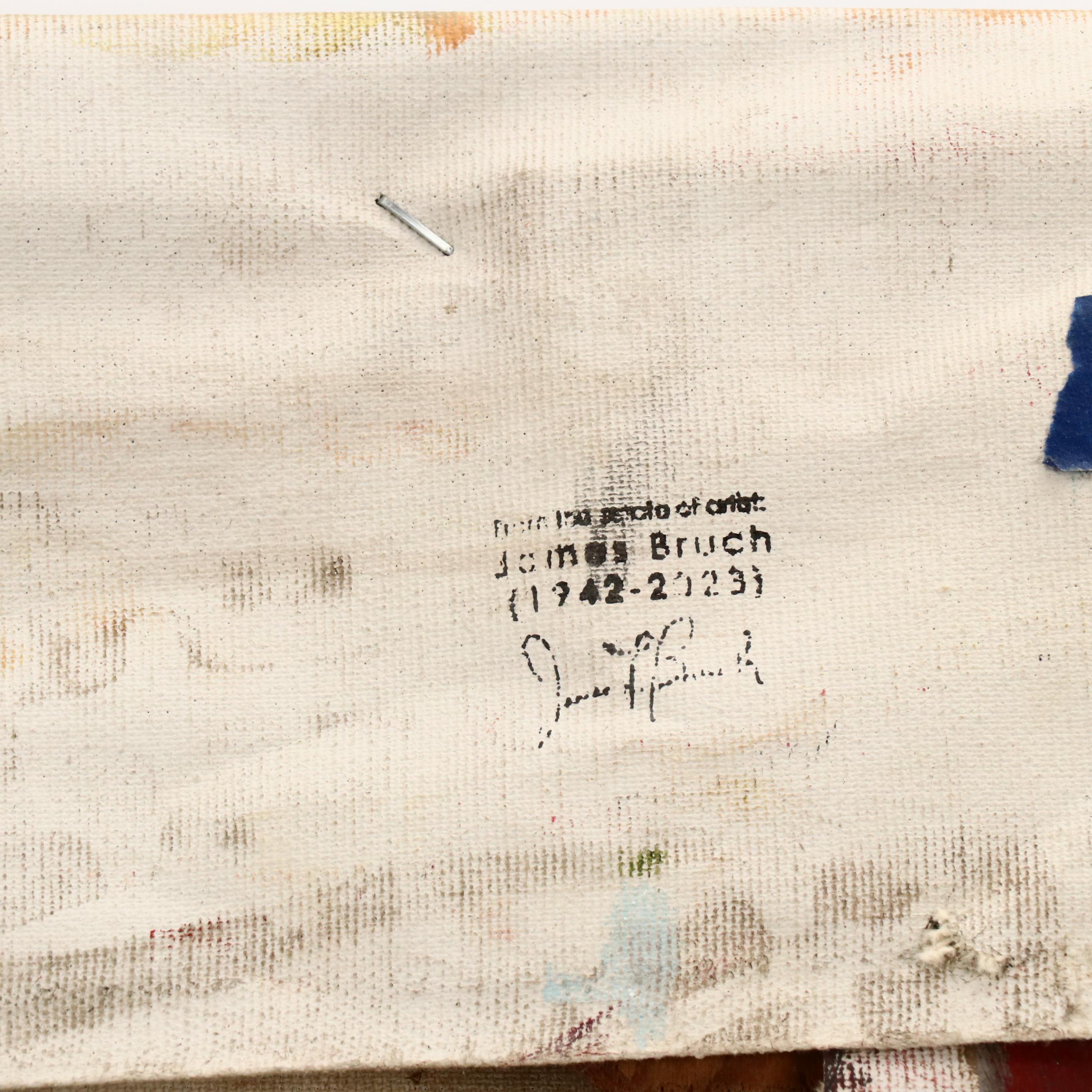 James L. Bruch Abstract Mixed Media Painting