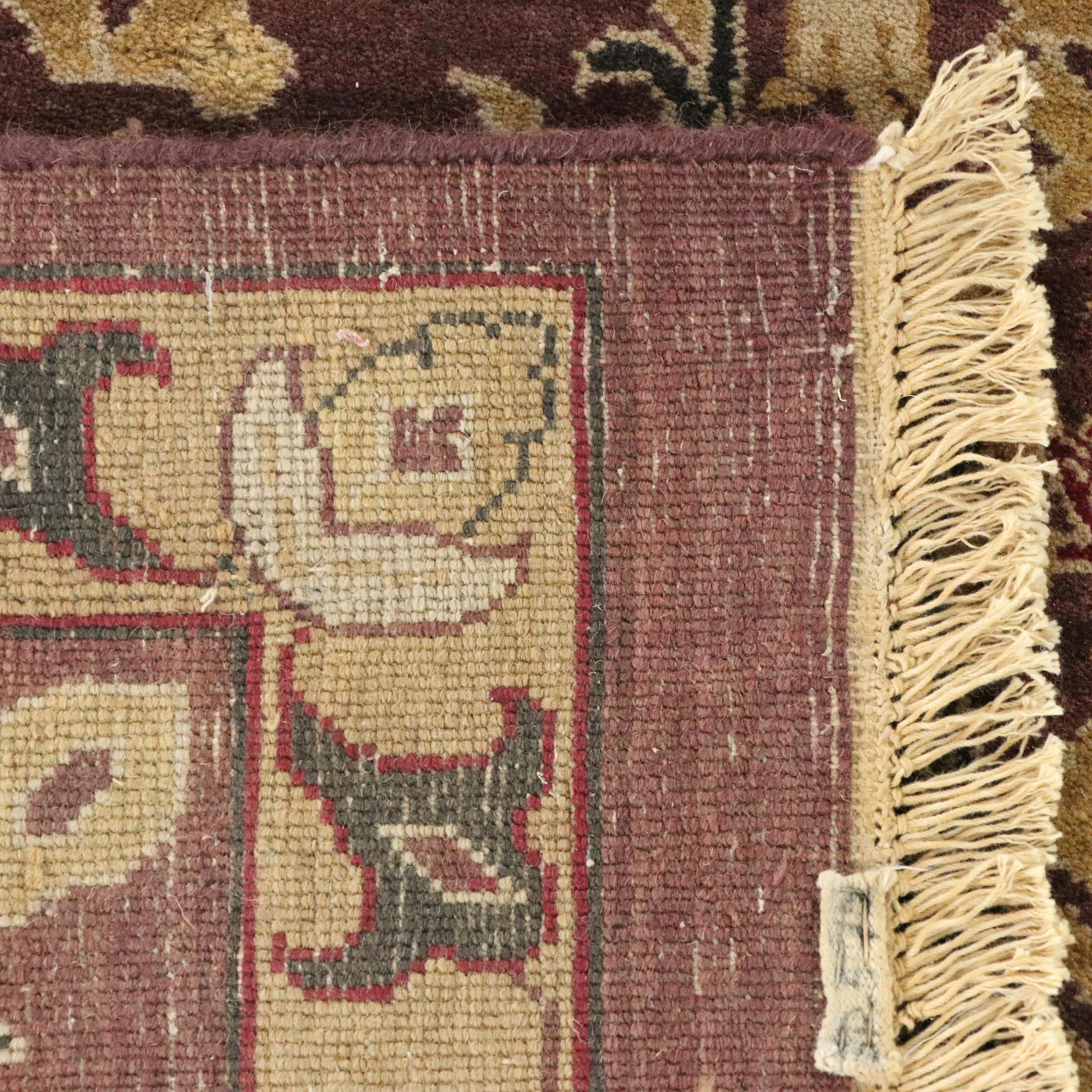 9'11 x 14'1 Hand-Knotted Indian Agra Room-Sized Rug