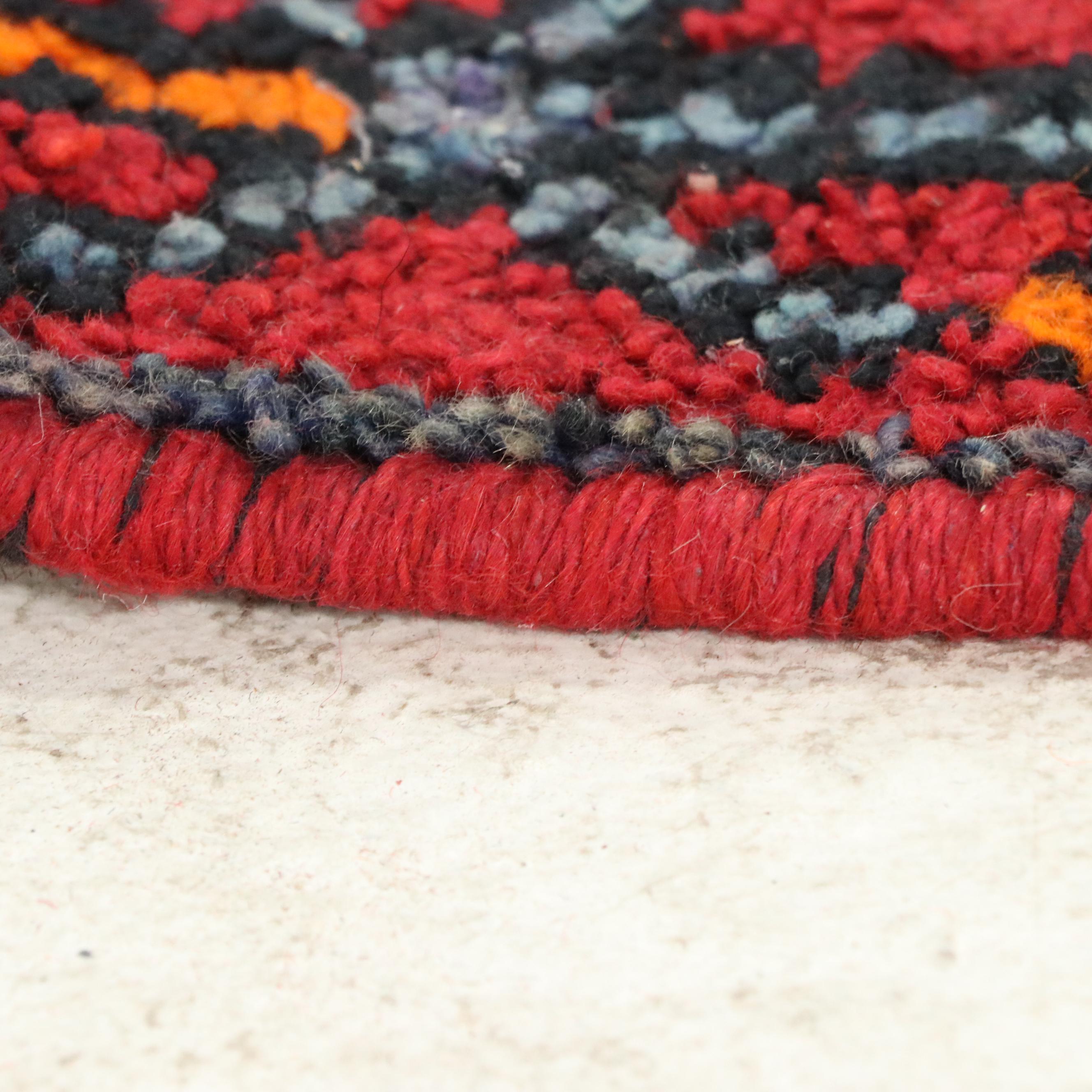 3'8 x 13'8 Hand-Knotted Turkish Long Rug