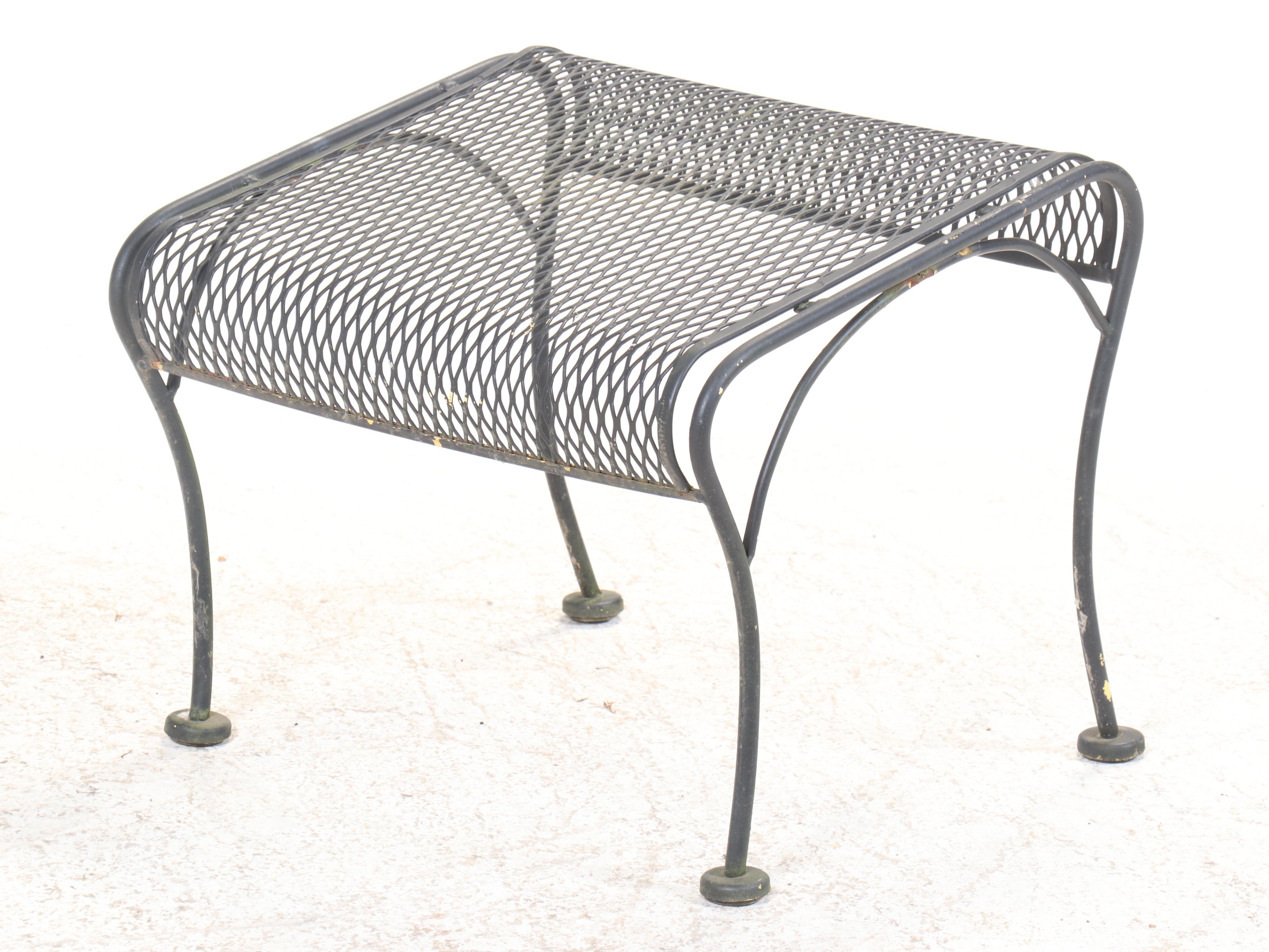 Four-Piece Wrought Iron Patio Lounge Seating, Mid to Late 20th Century