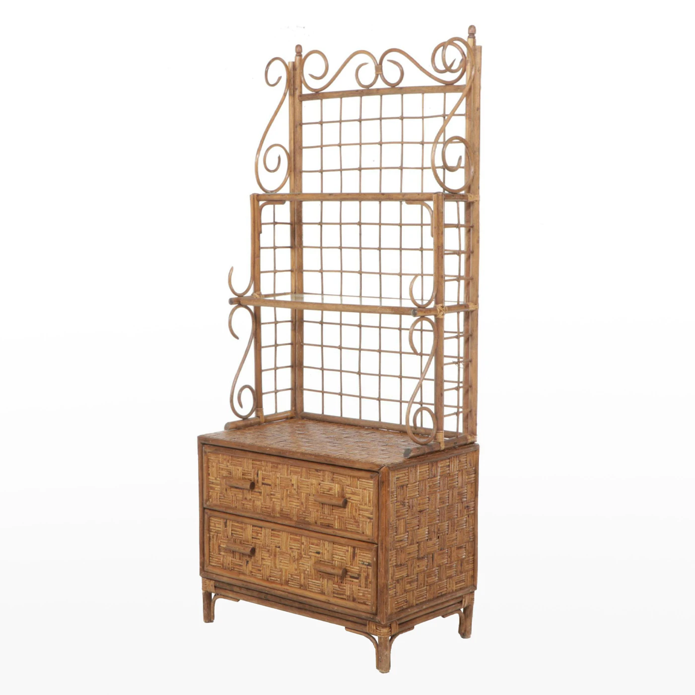 Woven Rattan Backer's Rack-on-Chest, Late 20th Century | EBTH