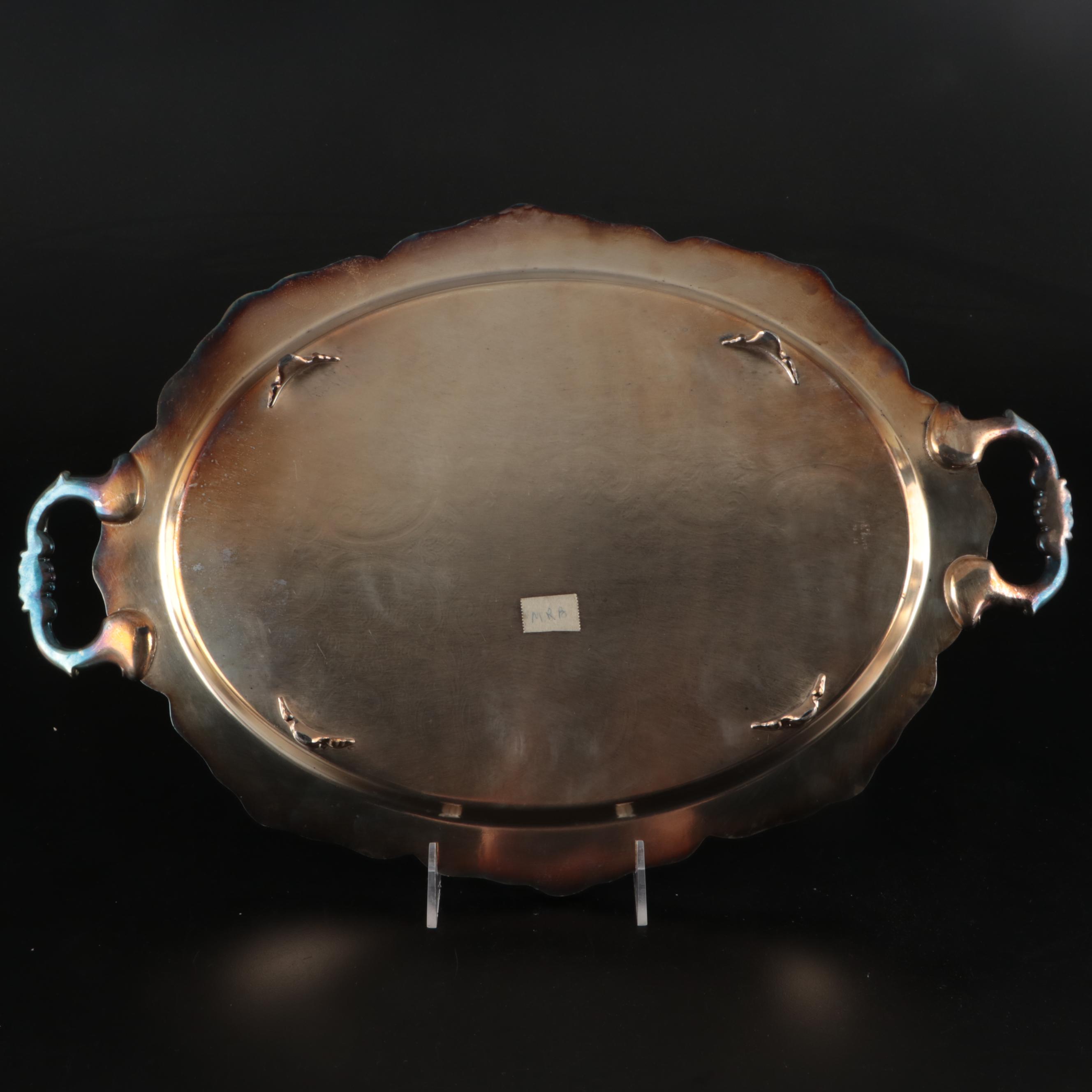 Henley, English Silver Mfg., Vera Wang and Other Silver Plate Trays