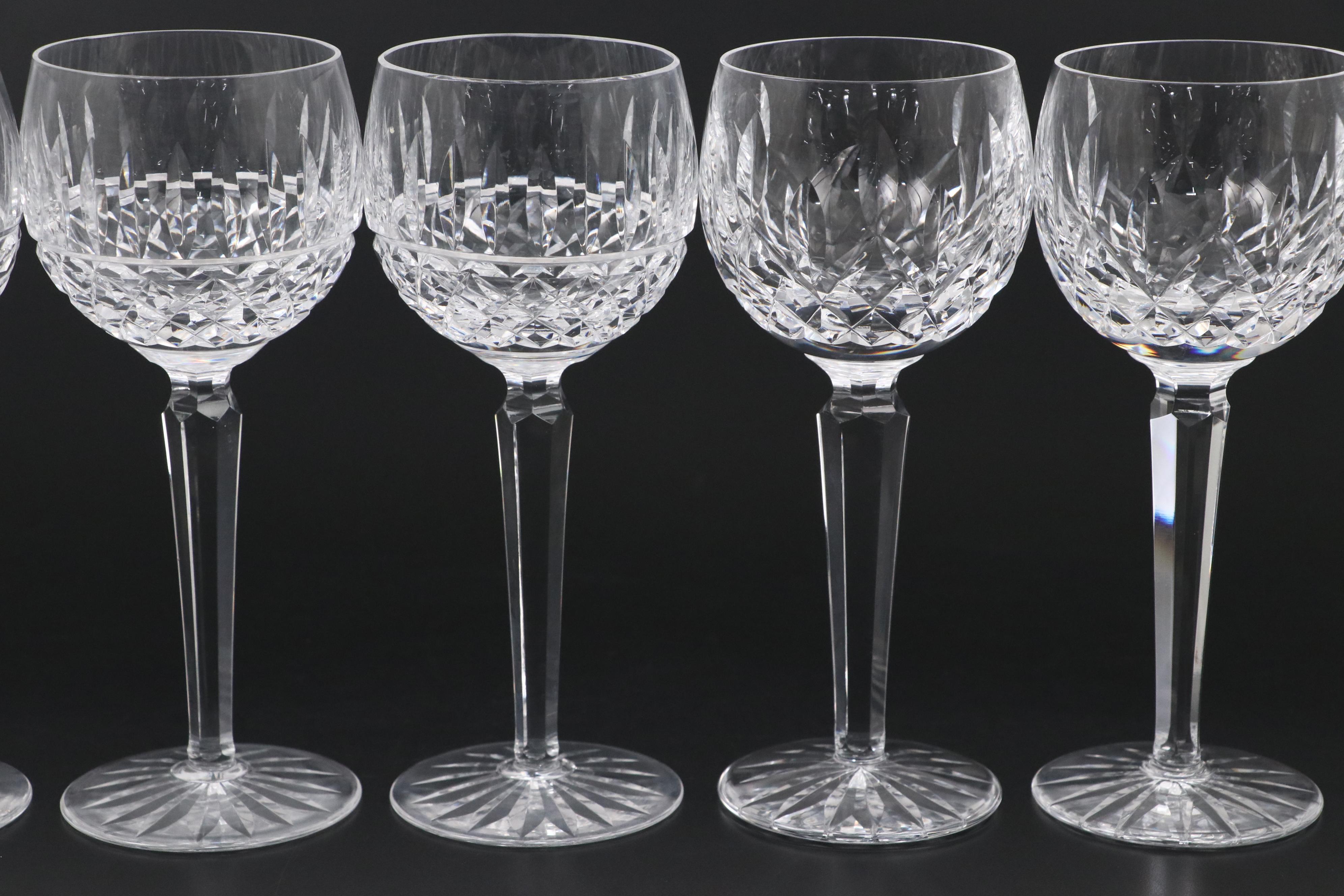 Waterford "Maeve" Crystal Hock Wine Glasses